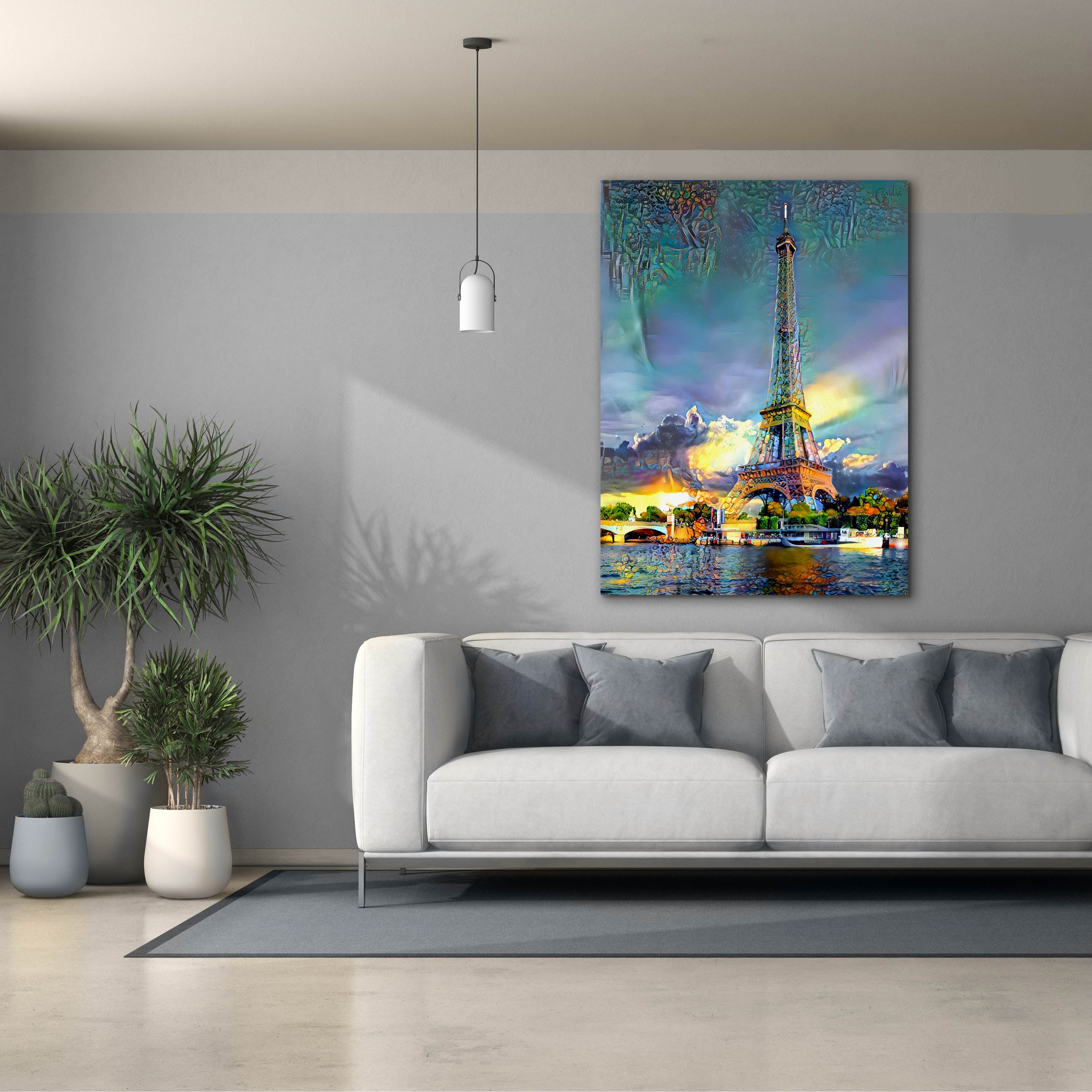 'Paris France Eiffel Tower' by Pedro Gavidia, Canvas Wall Art,40 x 54