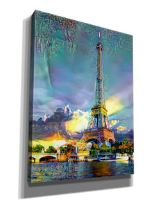 'Paris France Eiffel Tower' by Pedro Gavidia, Canvas Wall Art