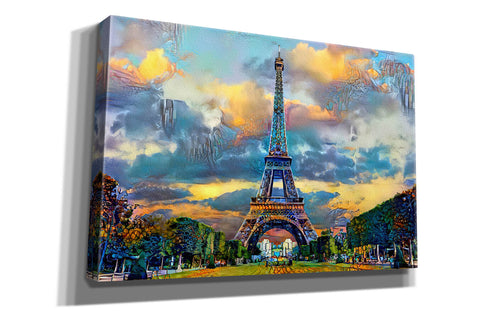Image of 'Paris France Eiffel Tower from Champ de Mars' by Pedro Gavidia, Canvas Wall Art