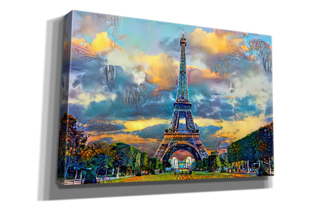 'Paris France Eiffel Tower from Champ de Mars' by Pedro Gavidia, Canvas Wall Art