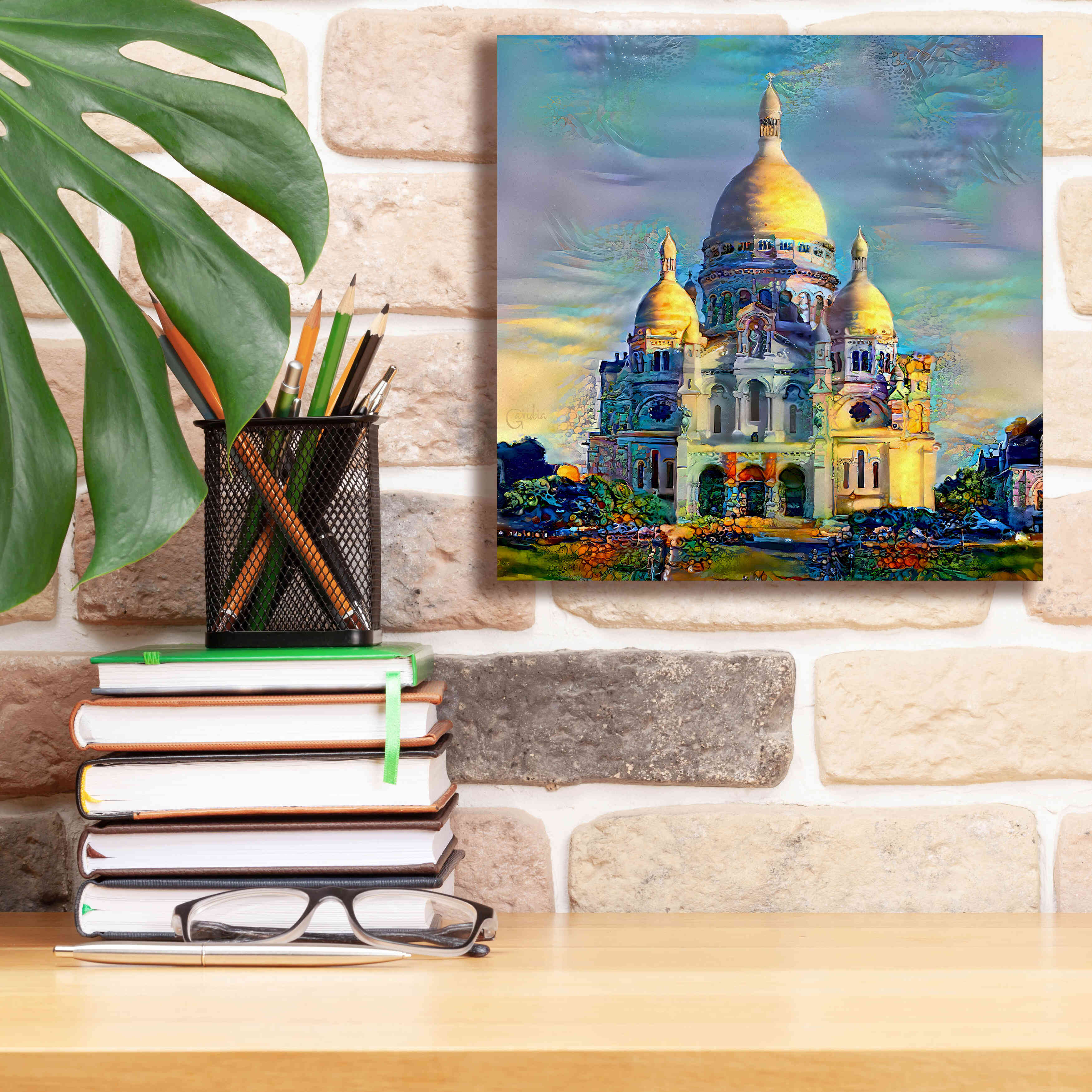 'Paris France Basilica of the Sacred Heart Sacre Coeur' by Pedro Gavidia, Canvas Wall Art,12 x 12