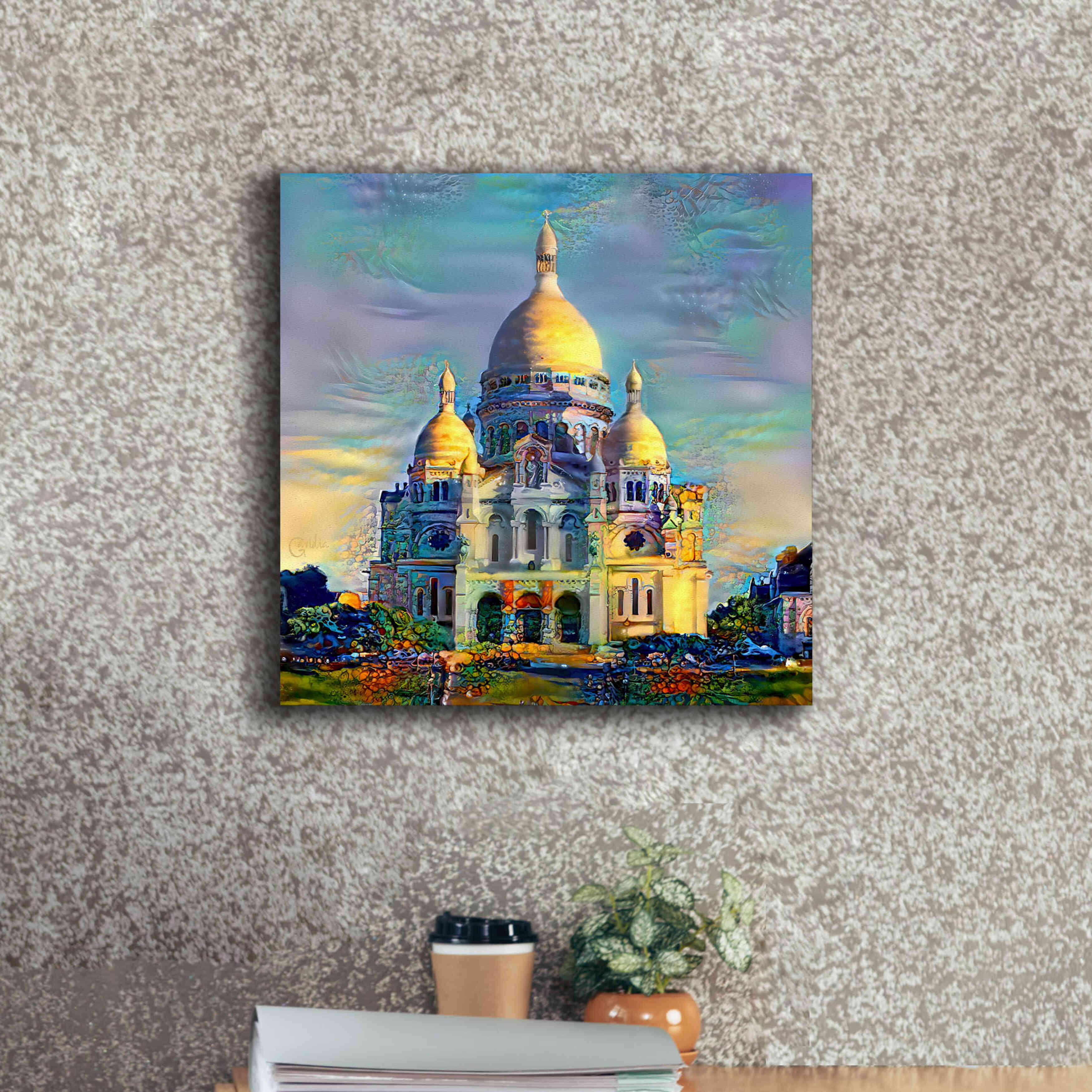 'Paris France Basilica of the Sacred Heart Sacre Coeur' by Pedro Gavidia, Canvas Wall Art,18 x 18