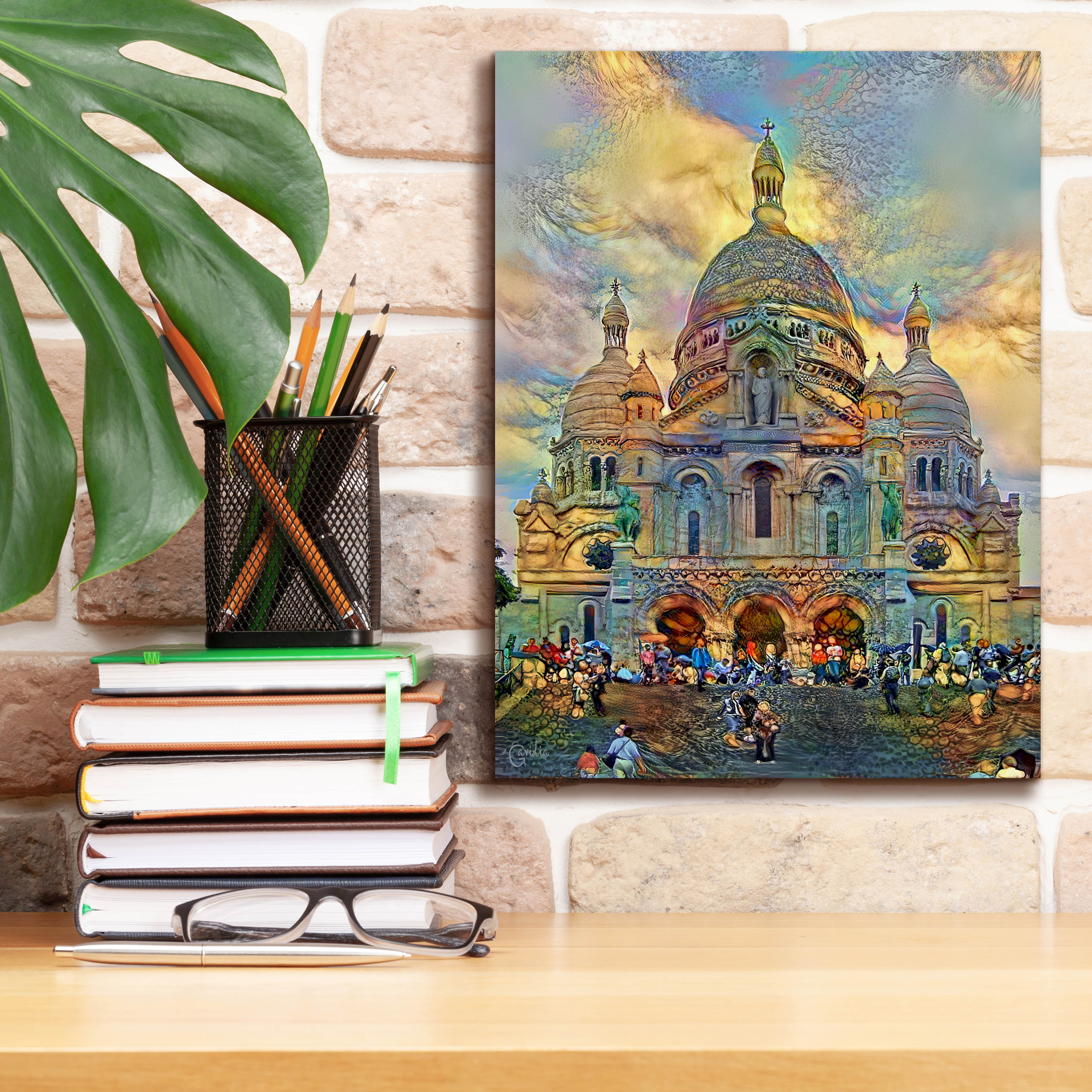 'Paris France Basilica of the Sacred Heart Sacre Coeur 2' by Pedro Gavidia, Canvas Wall Art,12 x 16