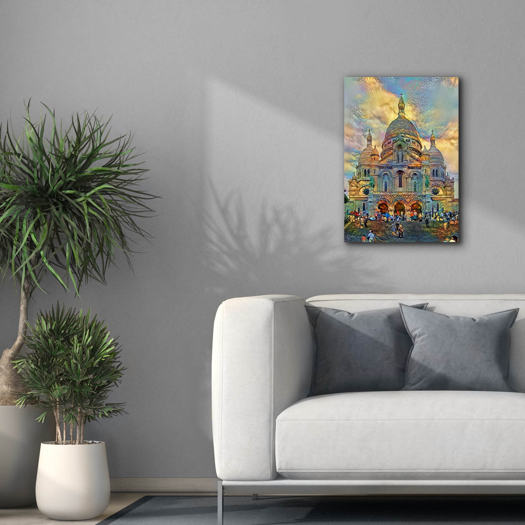 'Paris France Basilica of the Sacred Heart Sacre Coeur 2' by Pedro Gavidia, Canvas Wall Art,18 x 26