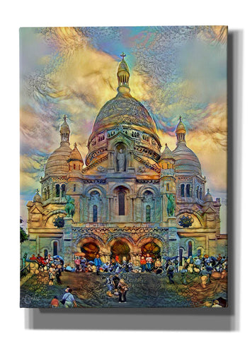 Image of 'Paris France Basilica of the Sacred Heart Sacre Coeur 2' by Pedro Gavidia, Canvas Wall Art