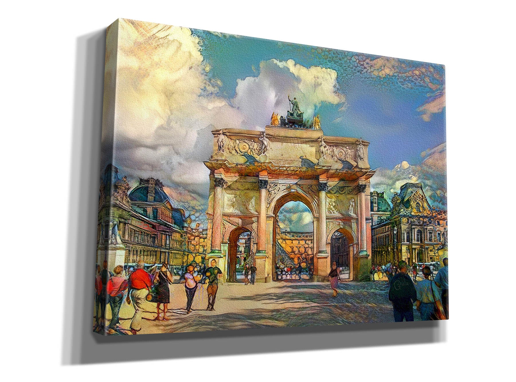 'Paris France Arch of Carrousel' by Pedro Gavidia, Canvas Wall Art