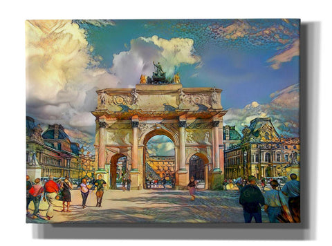 Image of 'Paris France Arch of Carrousel' by Pedro Gavidia, Canvas Wall Art