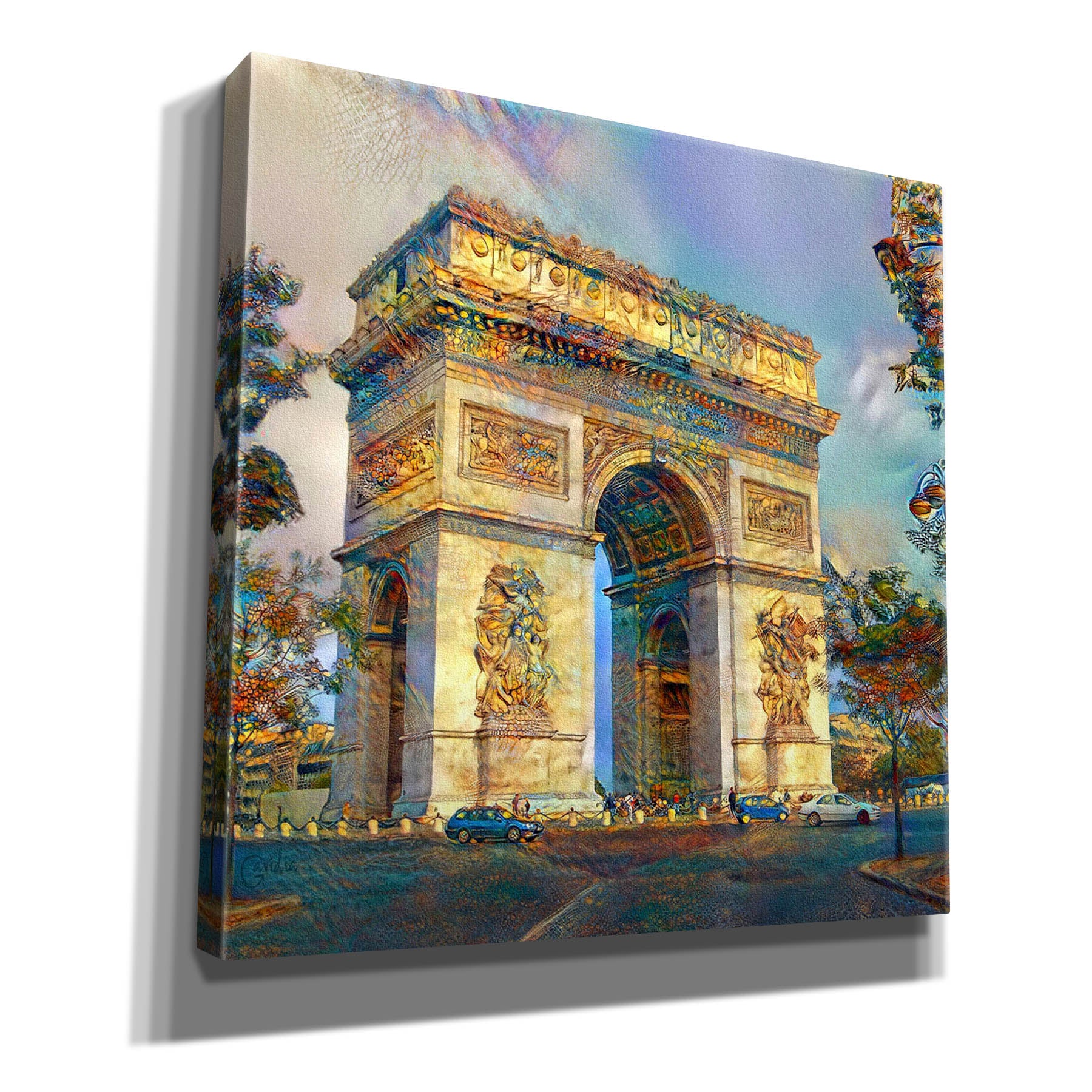 'Paris France Arc de Triomphe' by Pedro Gavidia, Canvas Wall Art