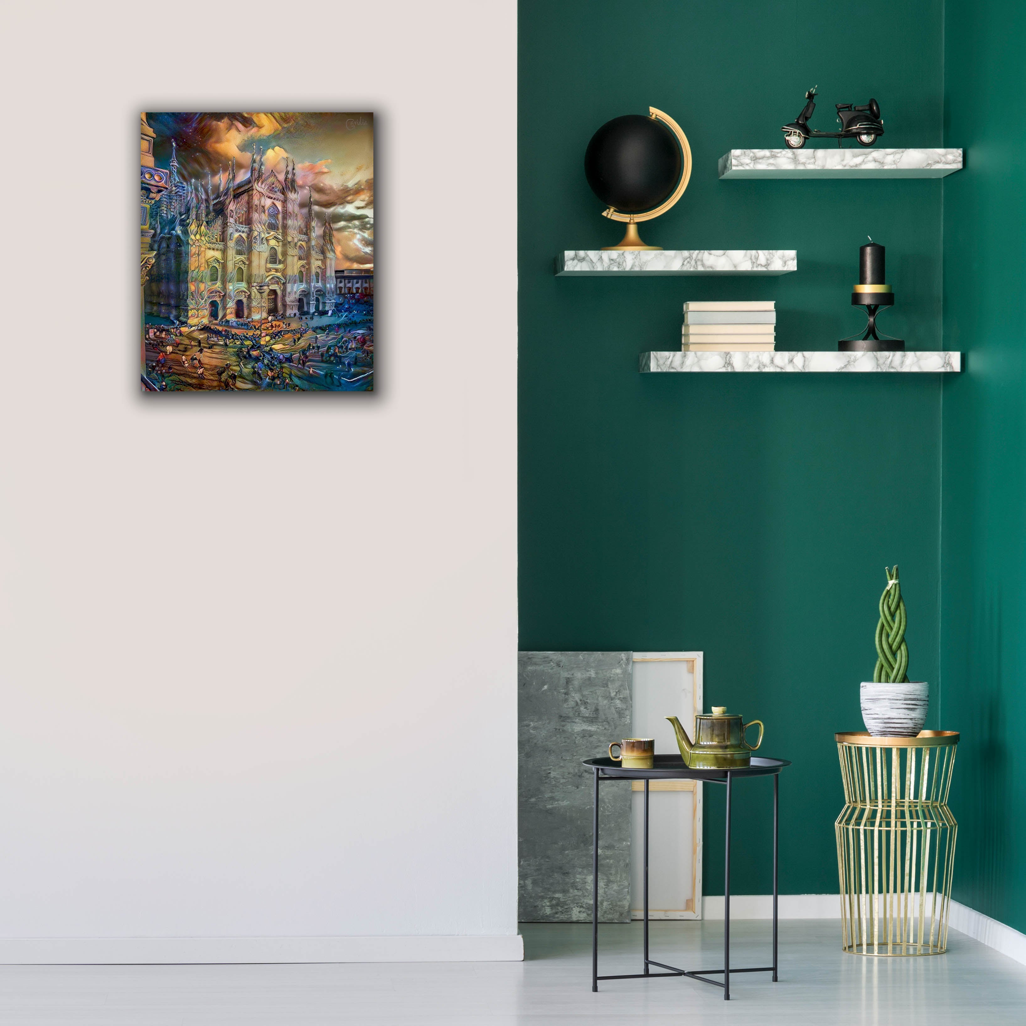 'Milan Italy Domm Cathedral' by Pedro Gavidia, Canvas Wall Art,20 x 24