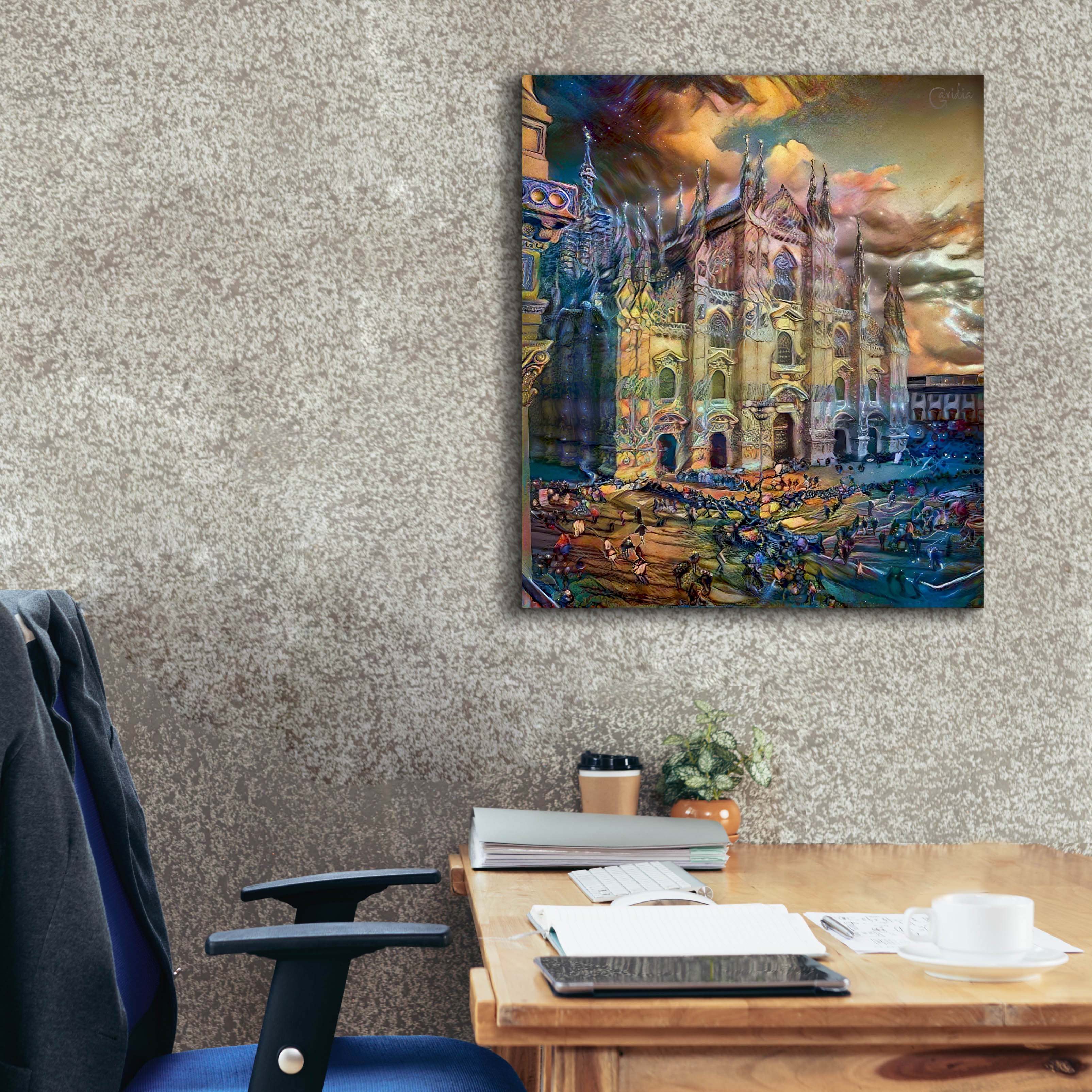 'Milan Italy Domm Cathedral' by Pedro Gavidia, Canvas Wall Art,26 x 30