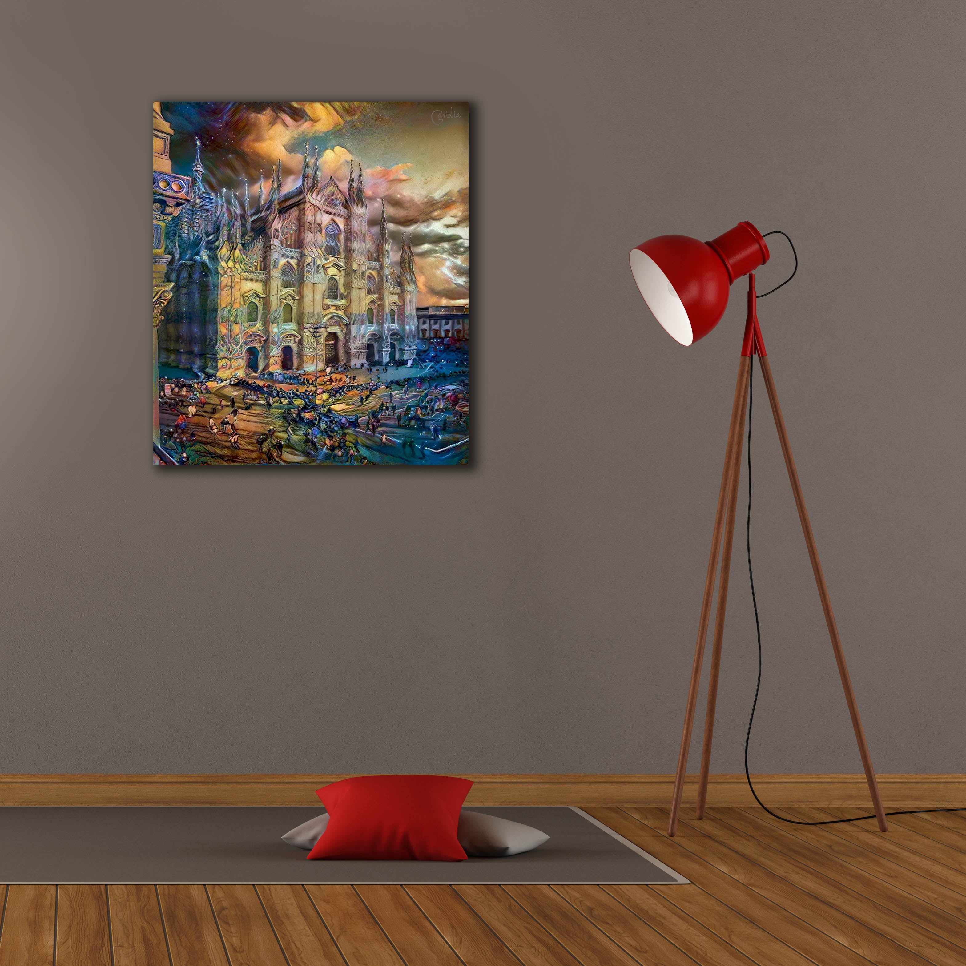 'Milan Italy Domm Cathedral' by Pedro Gavidia, Canvas Wall Art,26 x 30