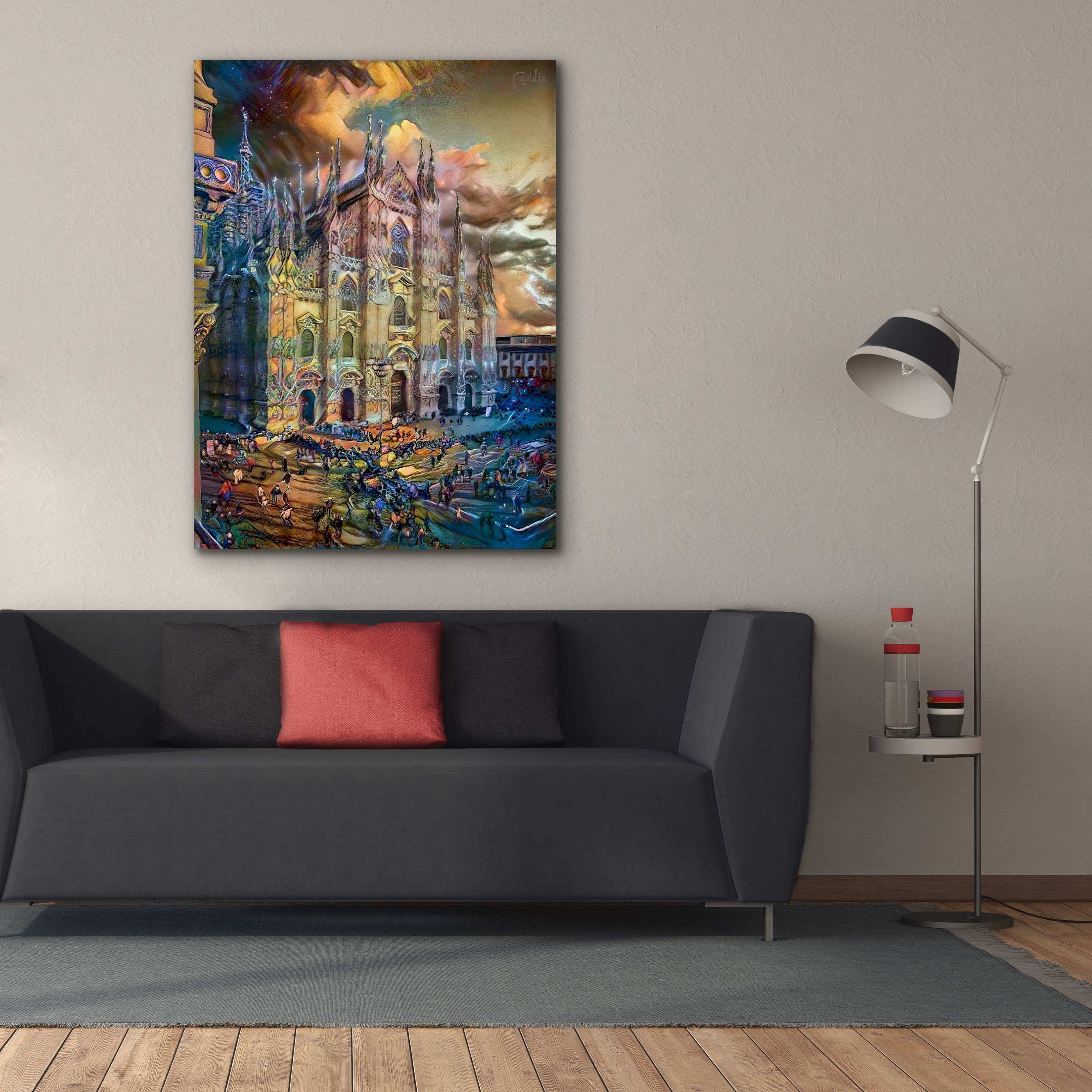 'Milan Italy Domm Cathedral' by Pedro Gavidia, Canvas Wall Art,40 x 54