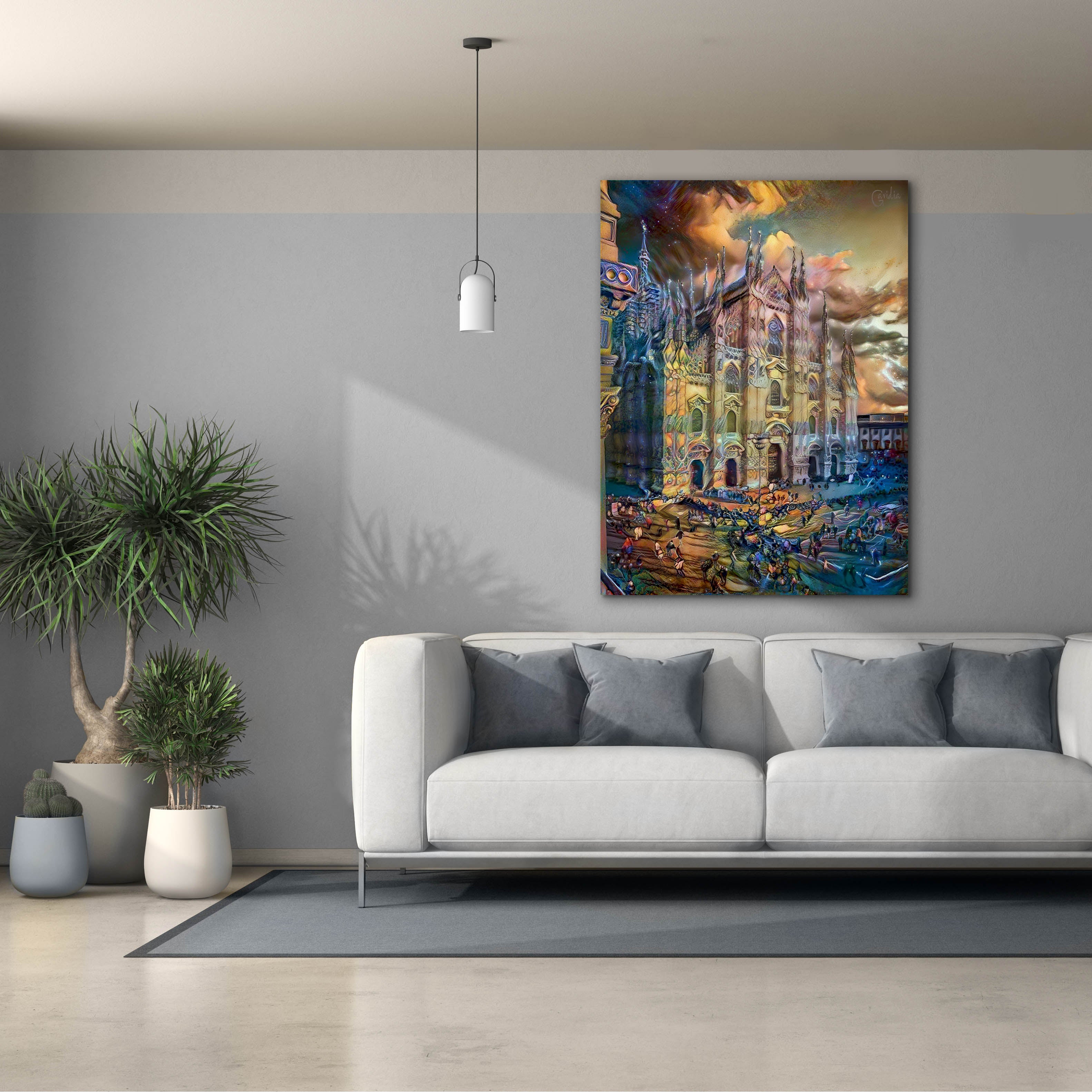 'Milan Italy Domm Cathedral' by Pedro Gavidia, Canvas Wall Art,40 x 54