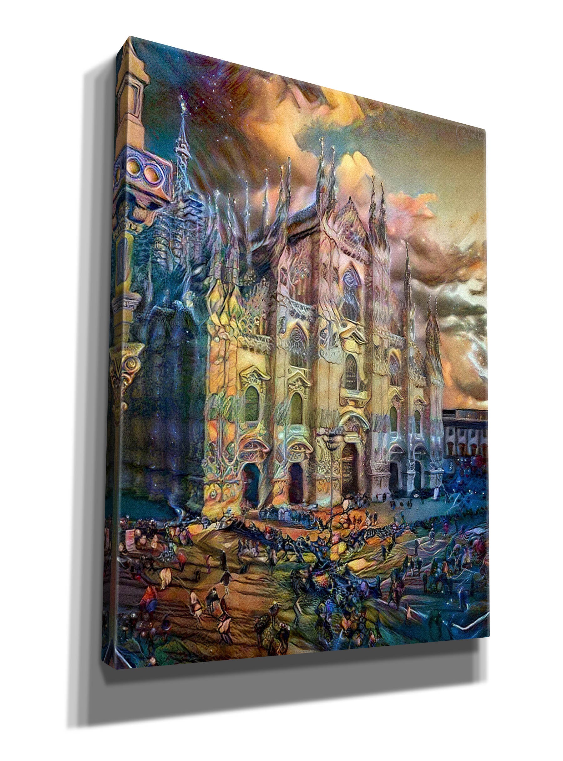 'Milan Italy Domm Cathedral' by Pedro Gavidia, Canvas Wall Art