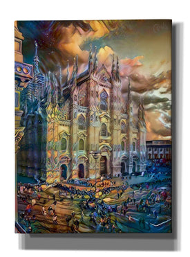 'Milan Italy Domm Cathedral' by Pedro Gavidia, Canvas Wall Art