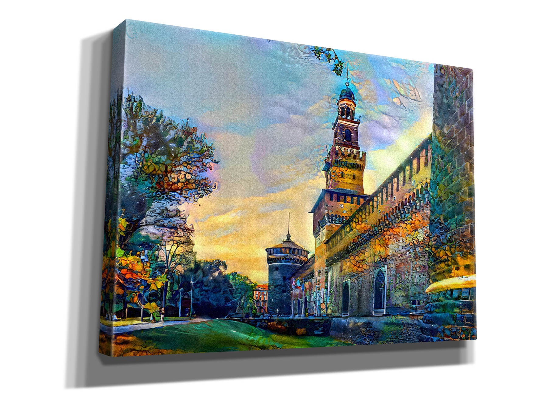 'Milan Italy Castello Sforzesco' by Pedro Gavidia, Canvas Wall Art