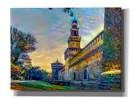 'Milan Italy Castello Sforzesco' by Pedro Gavidia, Canvas Wall Art