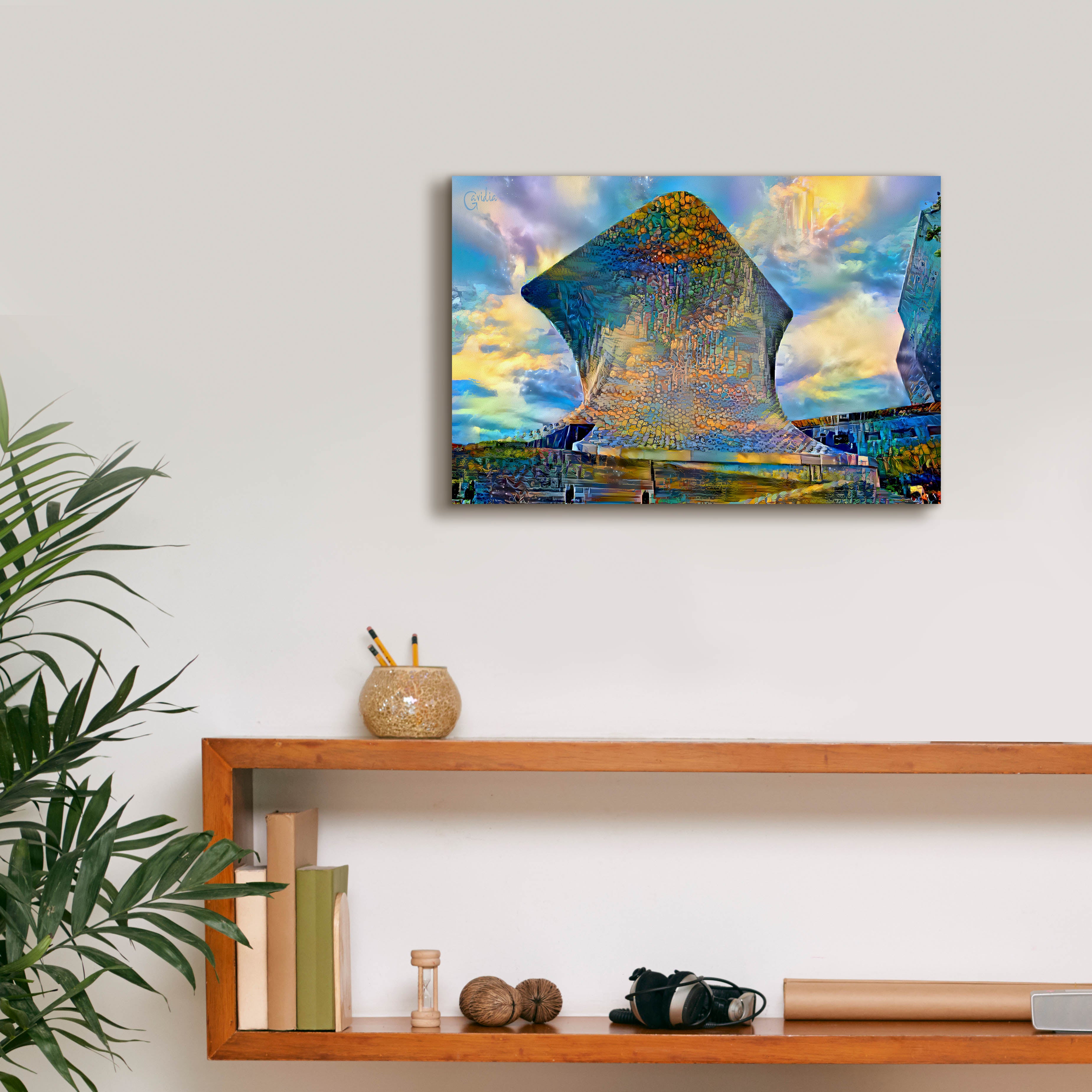 'Mexico City Soumaya Museum' by Pedro Gavidia, Canvas Wall Art,18 x 12