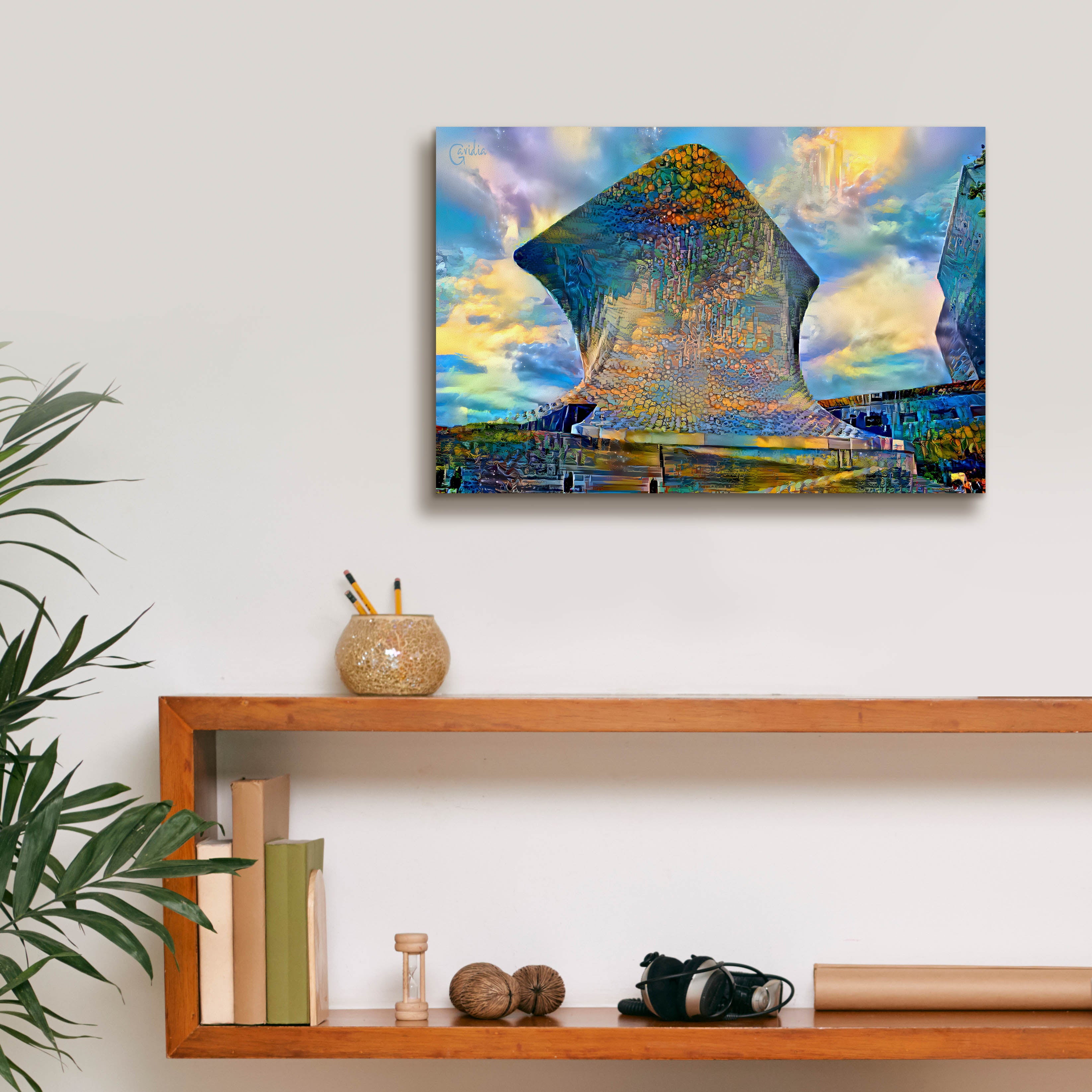 'Mexico City Soumaya Museum' by Pedro Gavidia, Canvas Wall Art,18 x 12