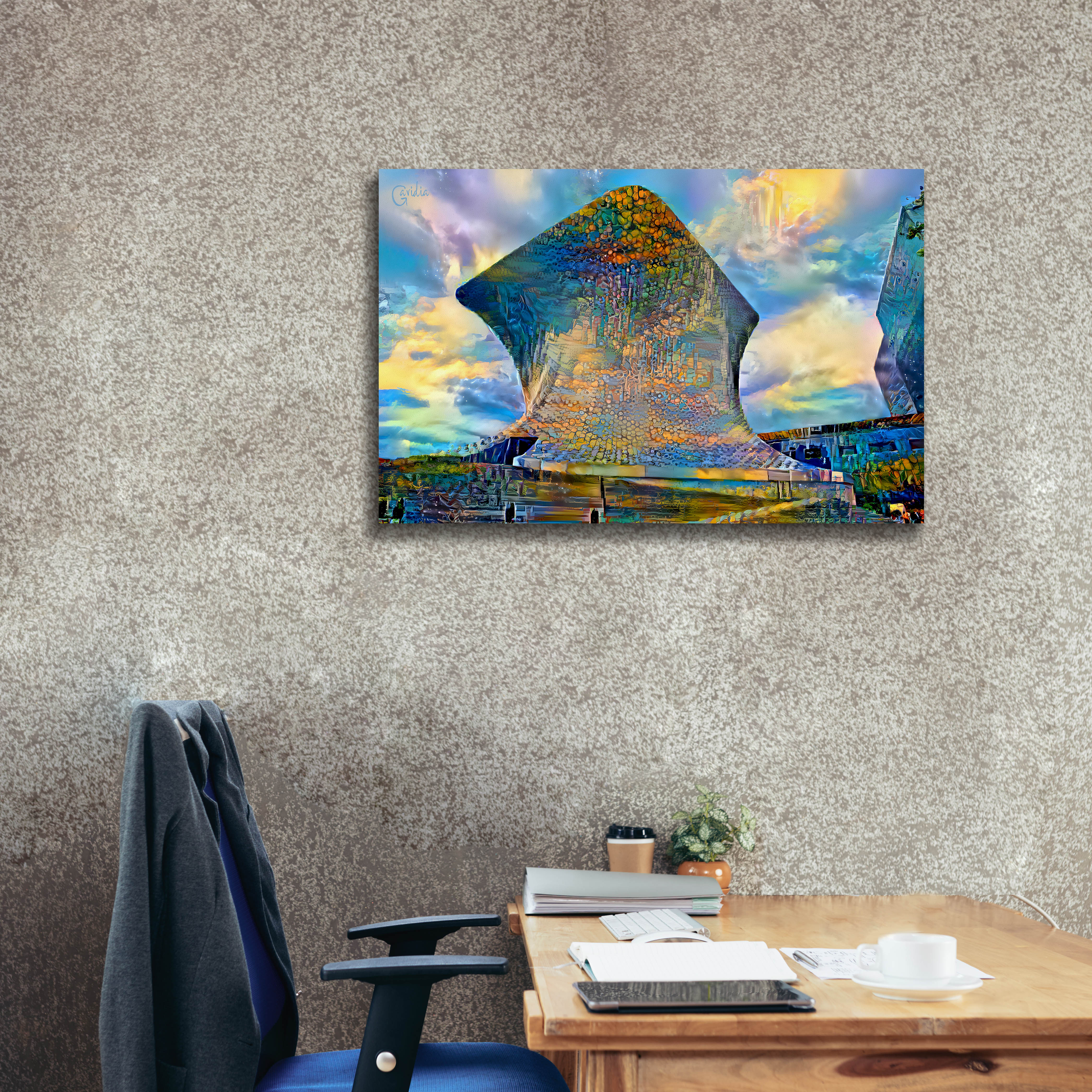 'Mexico City Soumaya Museum' by Pedro Gavidia, Canvas Wall Art,40 x 26
