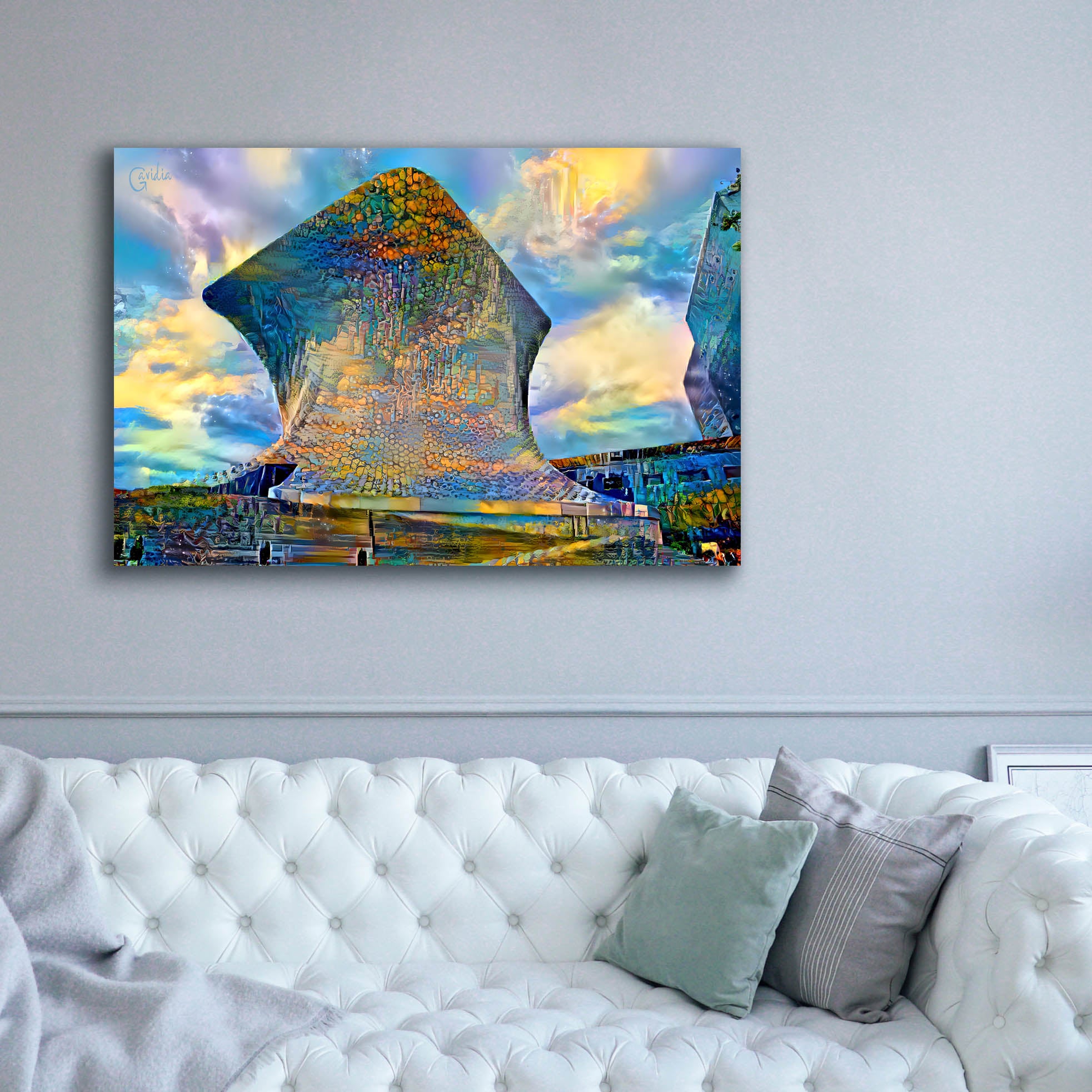 'Mexico City Soumaya Museum' by Pedro Gavidia, Canvas Wall Art,60 x 40