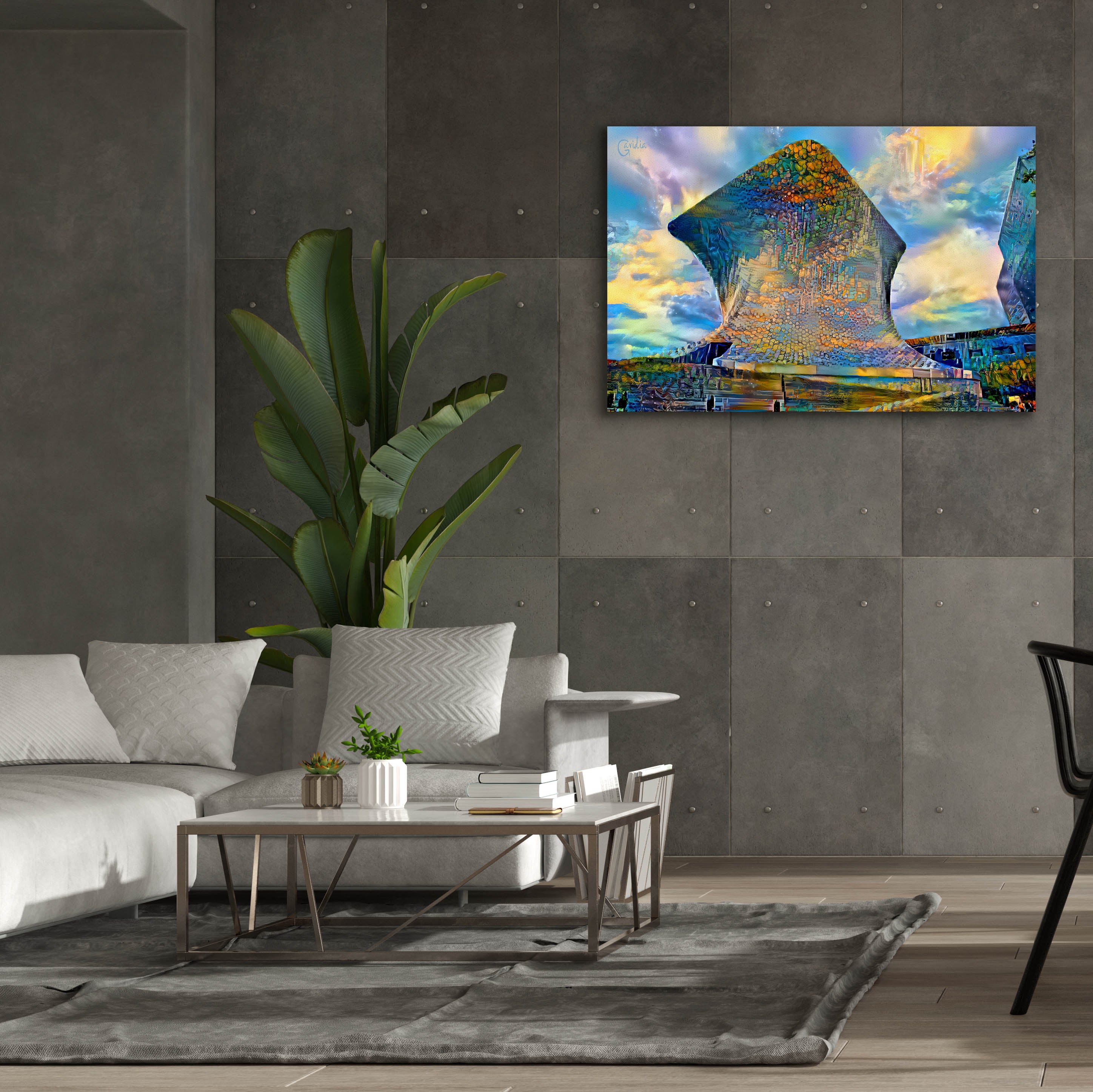 'Mexico City Soumaya Museum' by Pedro Gavidia, Canvas Wall Art,60 x 40