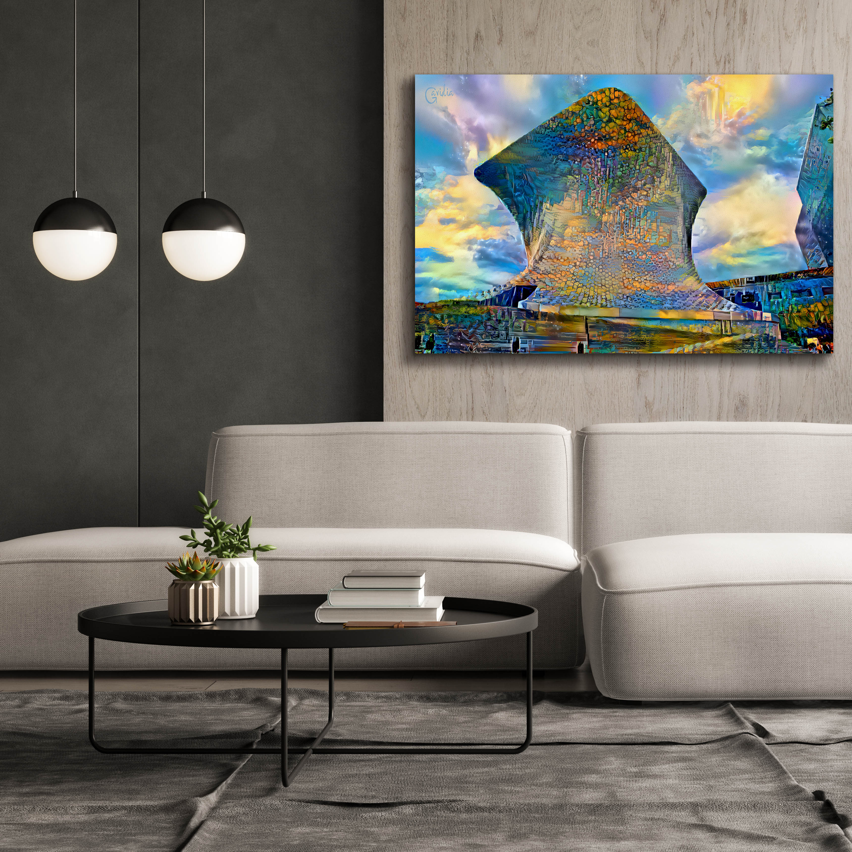 'Mexico City Soumaya Museum' by Pedro Gavidia, Canvas Wall Art,60 x 40