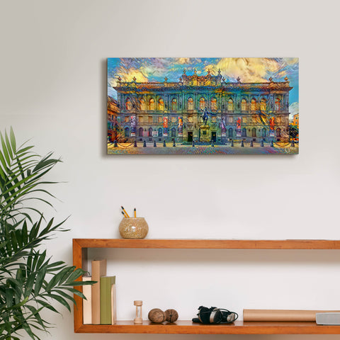 Image of 'Mexico City National Museum of Art' by Pedro Gavidia, Canvas Wall Art,24 x 12