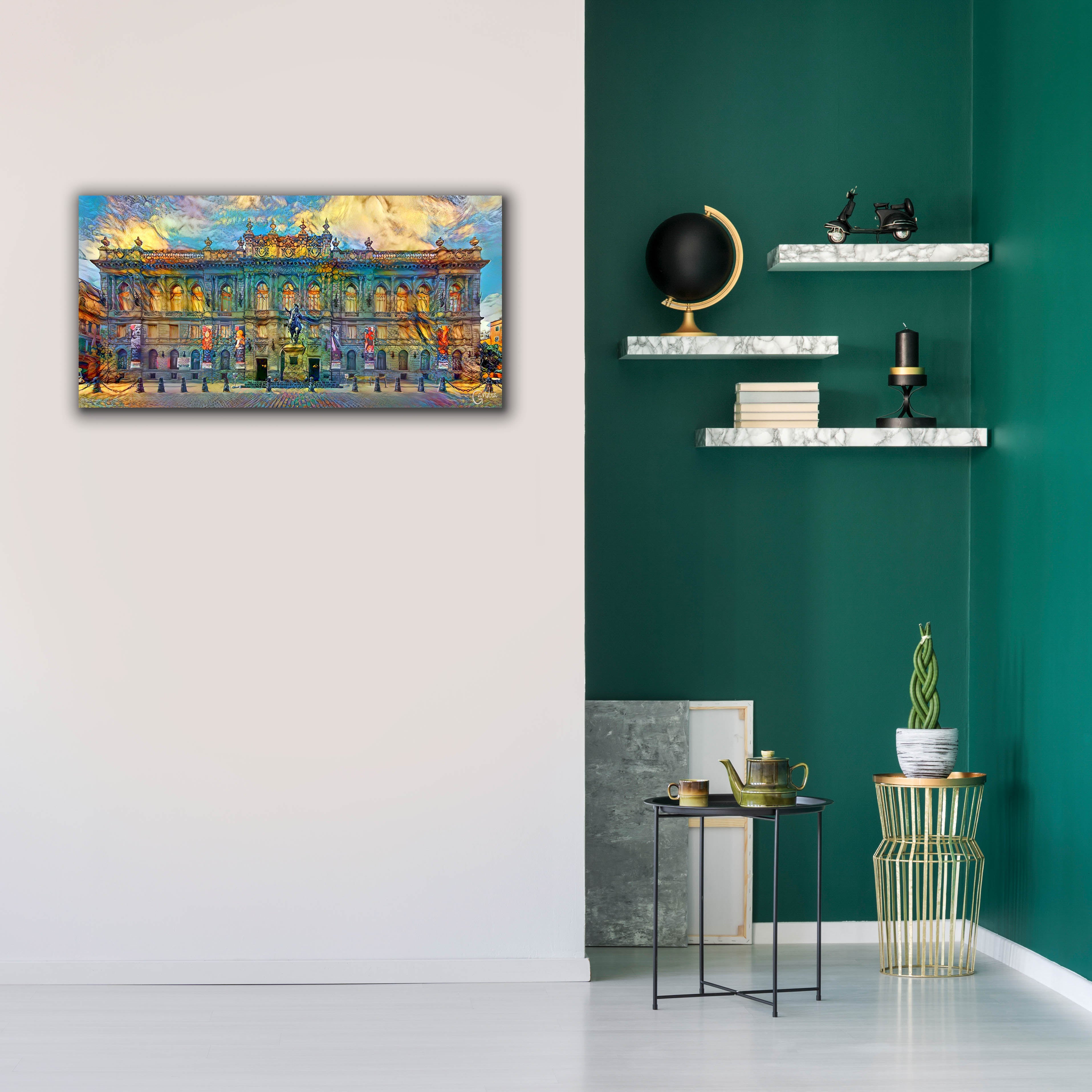 'Mexico City National Museum of Art' by Pedro Gavidia, Canvas Wall Art,40 x 20