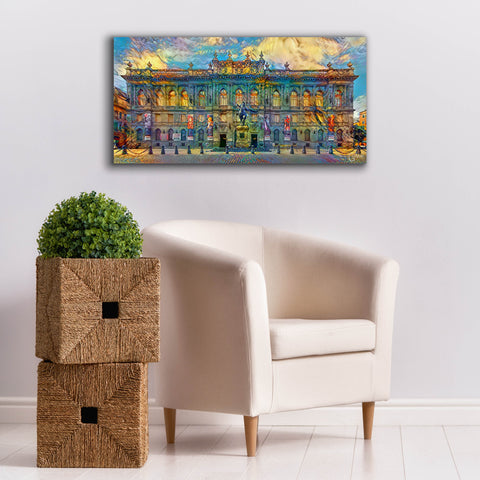 Image of 'Mexico City National Museum of Art' by Pedro Gavidia, Canvas Wall Art,40 x 20