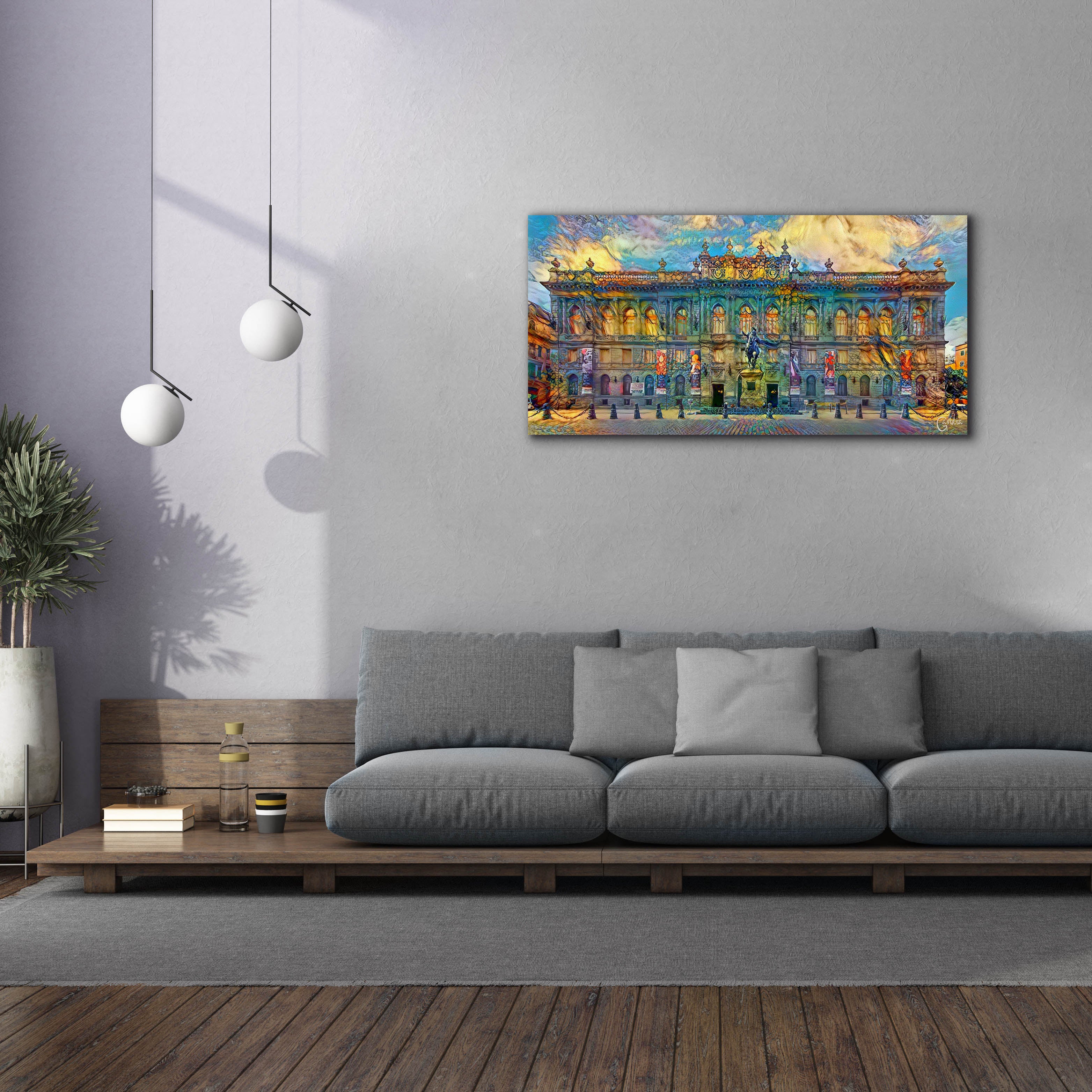'Mexico City National Museum of Art' by Pedro Gavidia, Canvas Wall Art,60 x 30