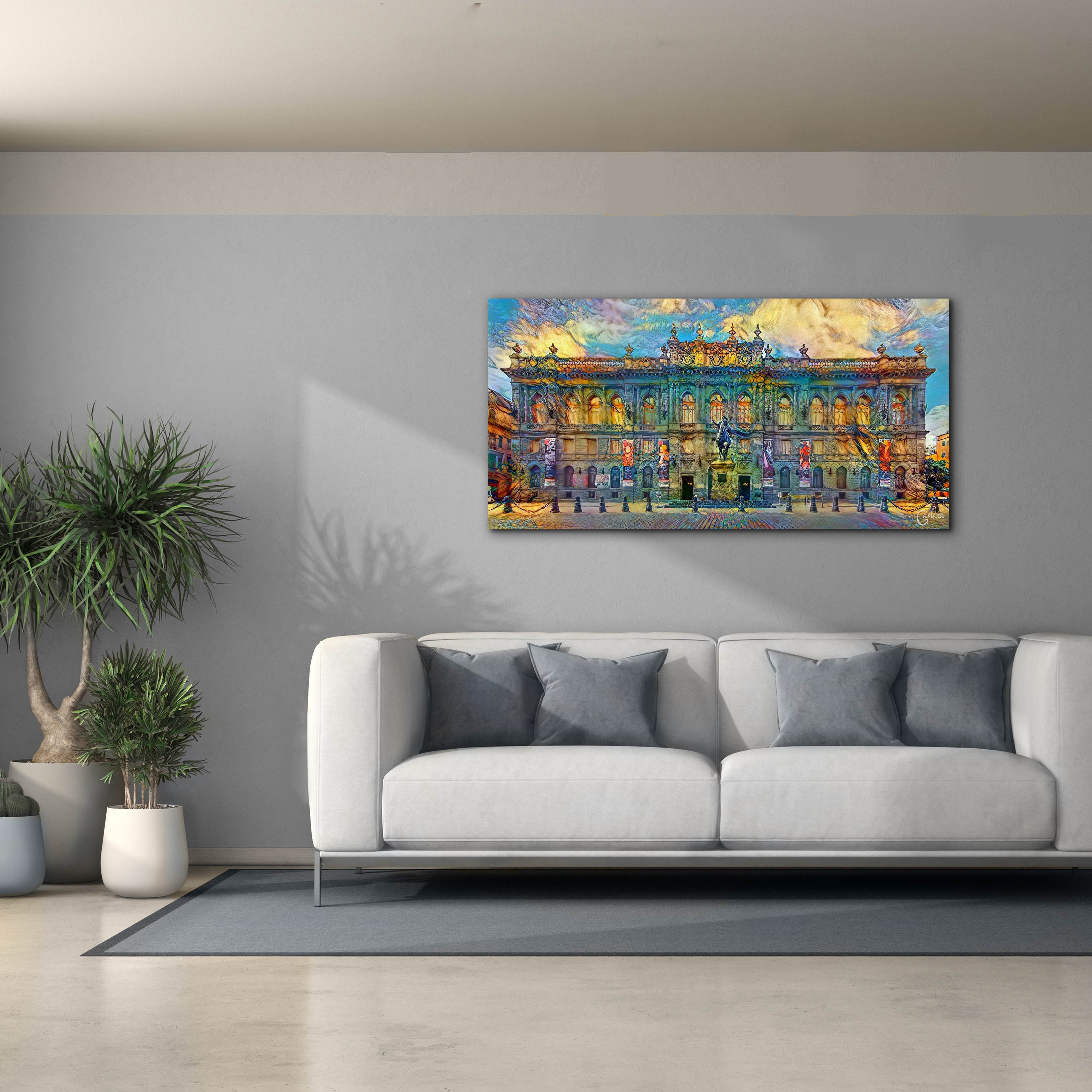 'Mexico City National Museum of Art' by Pedro Gavidia, Canvas Wall Art,60 x 30