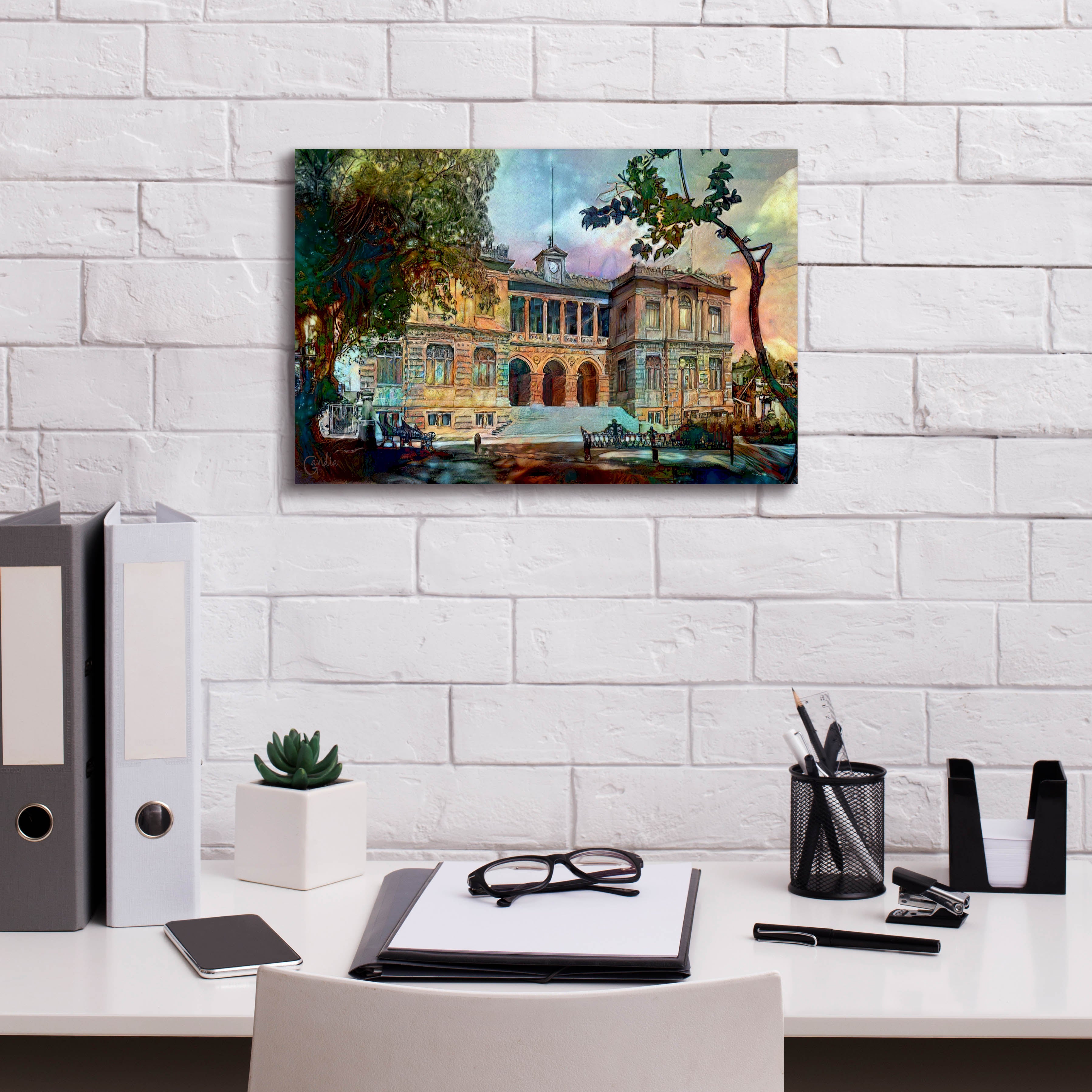 'Mexico City Museum of Geology' by Pedro Gavidia, Canvas Wall Art,18 x 12