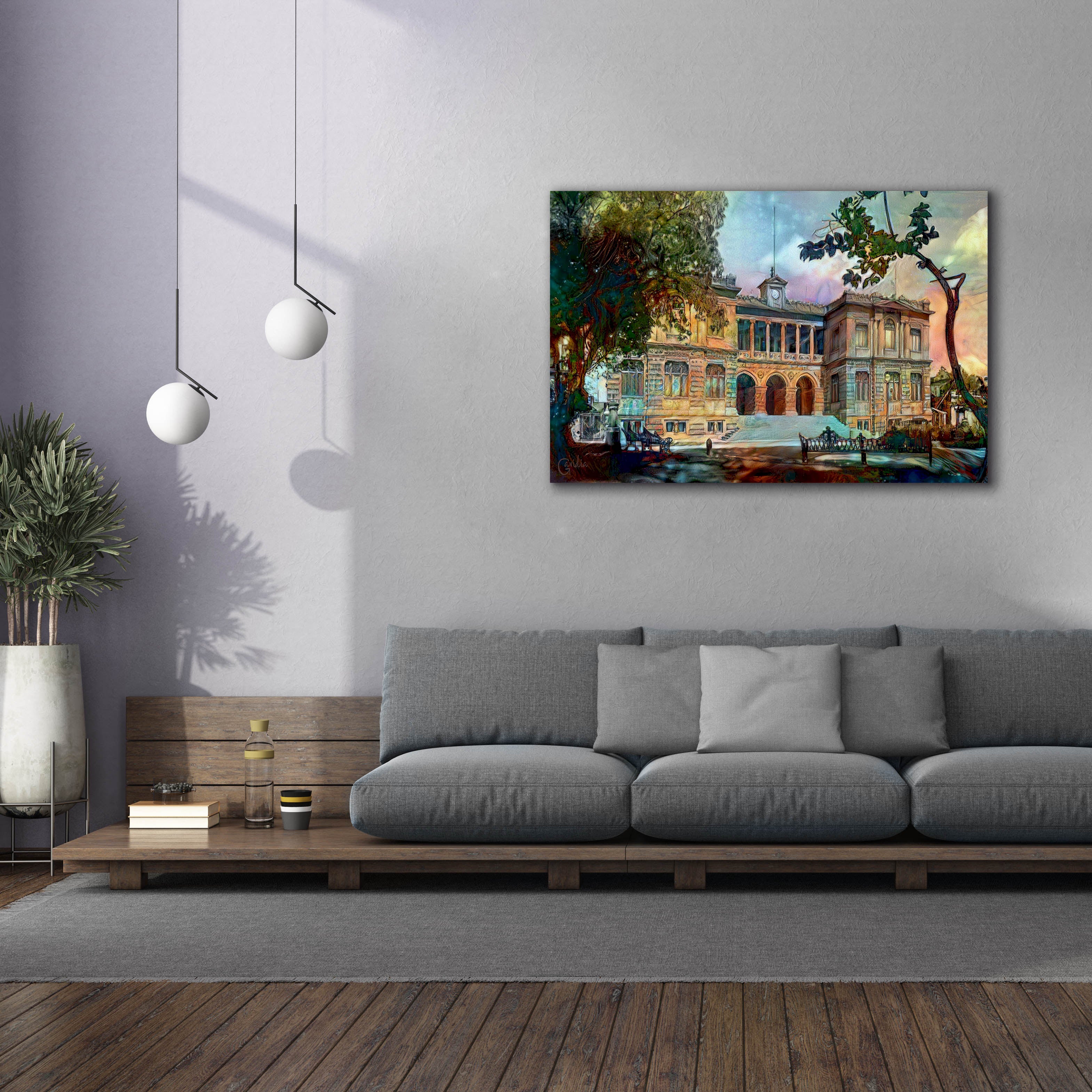 'Mexico City Museum of Geology' by Pedro Gavidia, Canvas Wall Art,60 x 40