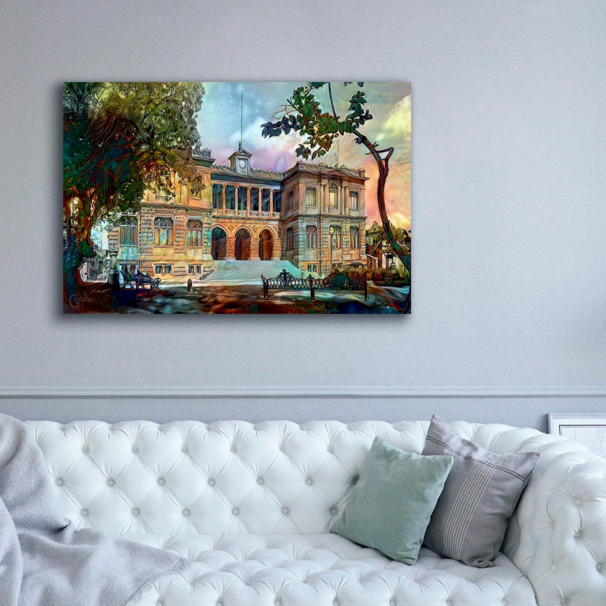 'Mexico City Museum of Geology' by Pedro Gavidia, Canvas Wall Art,60 x 40