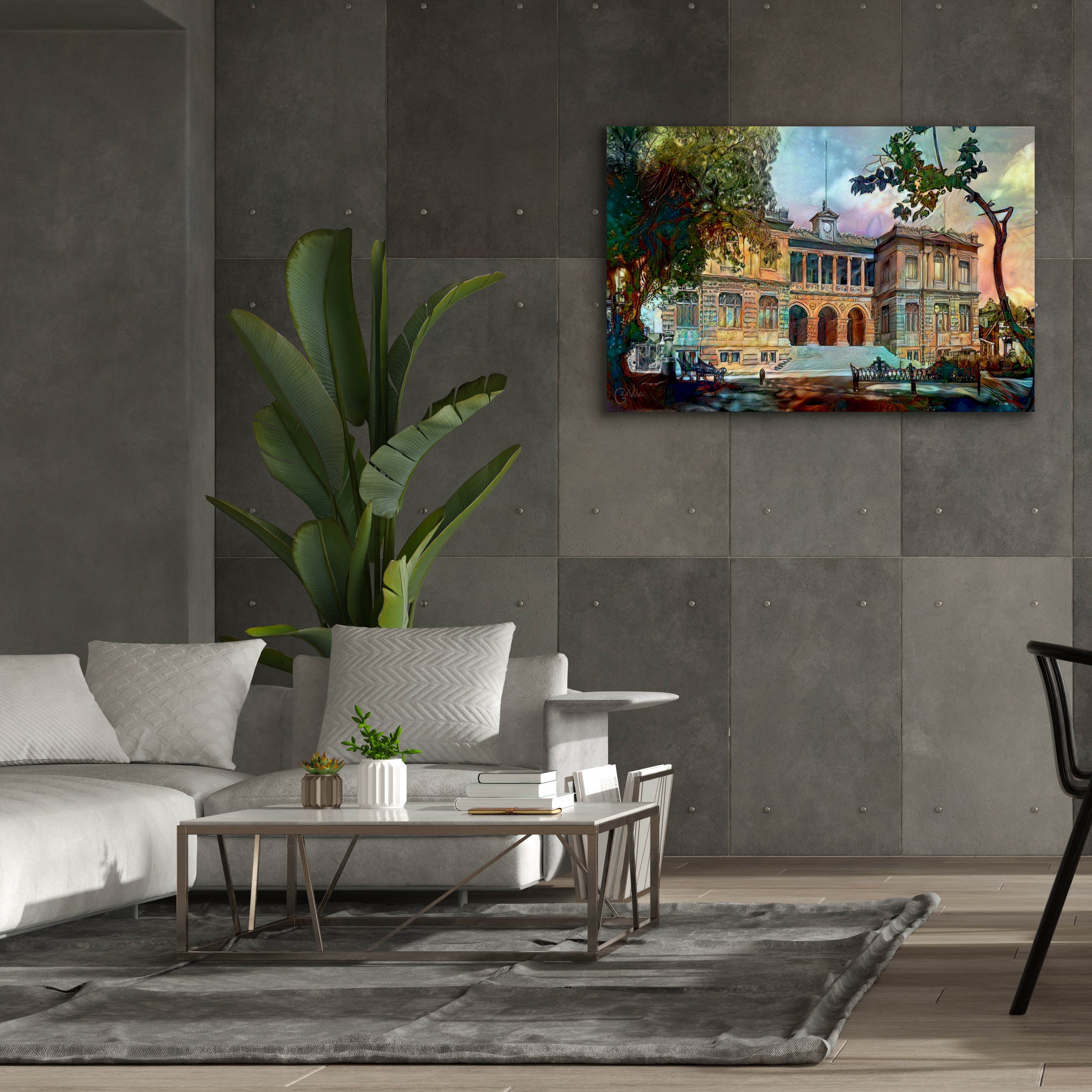 'Mexico City Museum of Geology' by Pedro Gavidia, Canvas Wall Art,60 x 40