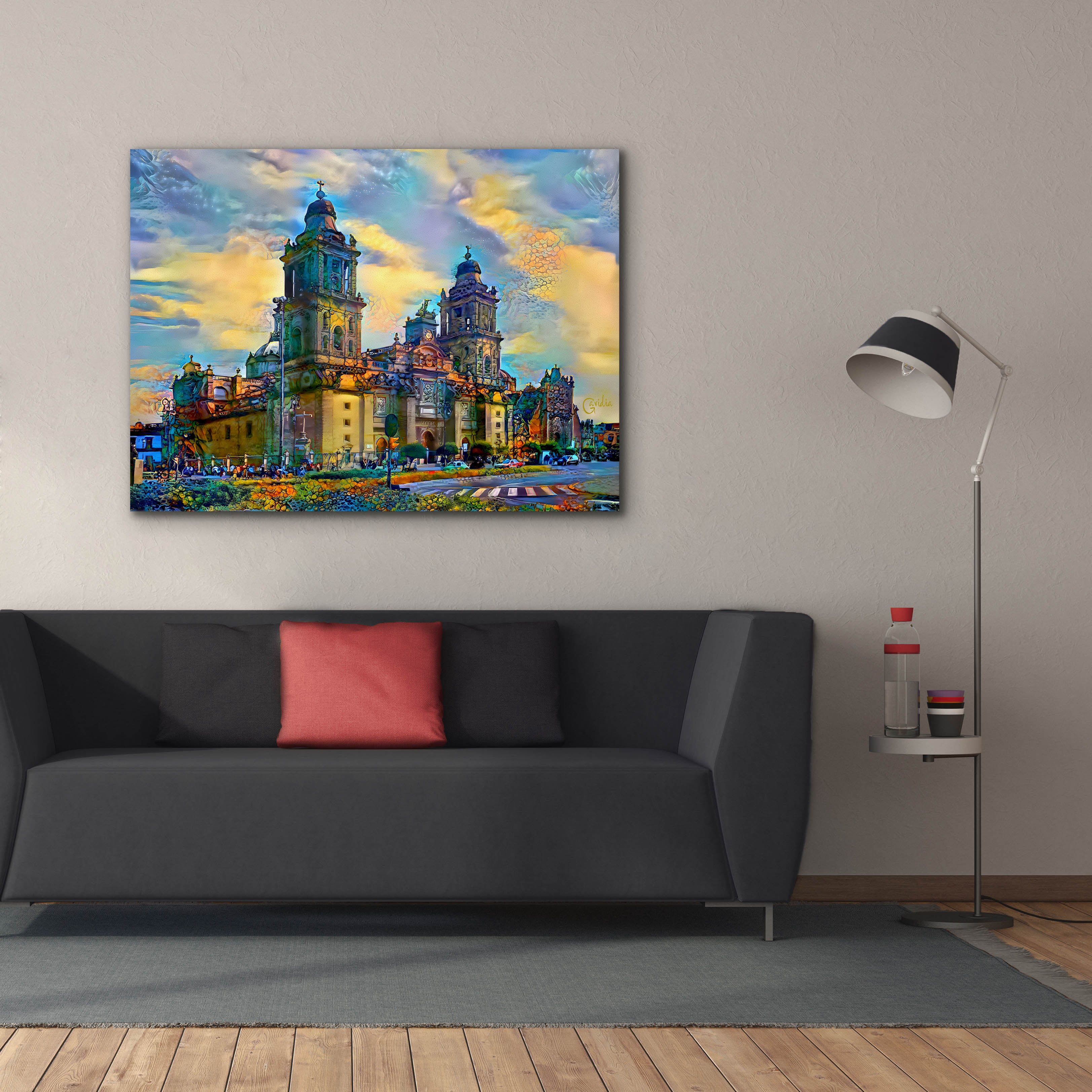 'Mexico City Metropolitan Cathedral' by Pedro Gavidia, Canvas Wall Art,54 x 40