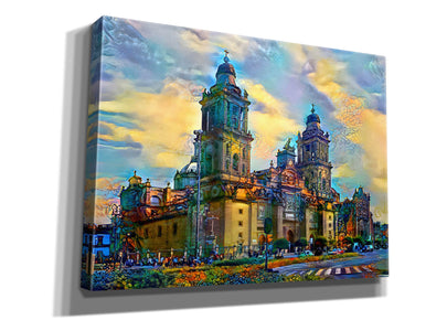'Mexico City Metropolitan Cathedral' by Pedro Gavidia, Canvas Wall Art