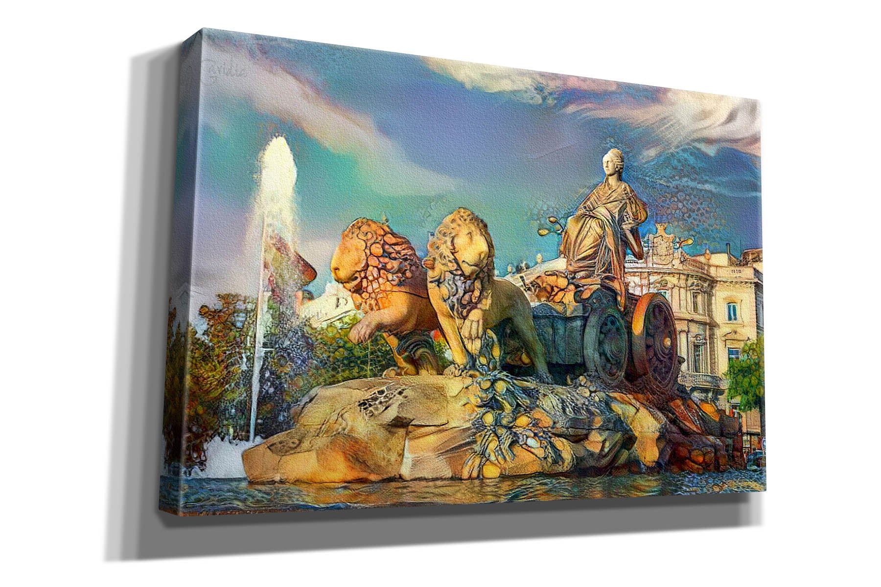 'Madrid Spain Cibeles Fountain' by Pedro Gavidia, Canvas Wall Art