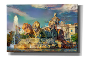 'Madrid Spain Cibeles Fountain' by Pedro Gavidia, Canvas Wall Art