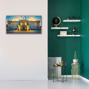 'London England Buckingham Palace' by Pedro Gavidia, Canvas Wall Art,40 x 20