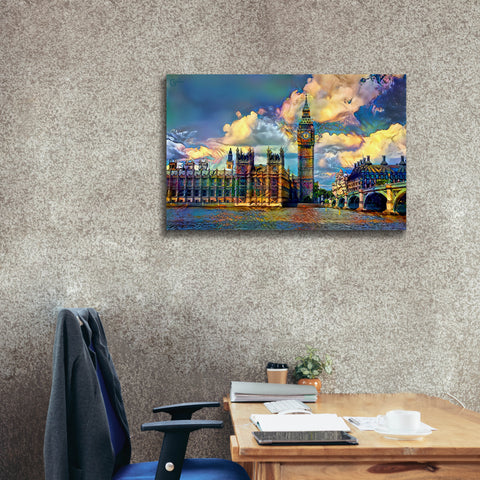 Image of 'London England Big Ben and Parliament' by Pedro Gavidia, Canvas Wall Art,40 x 26