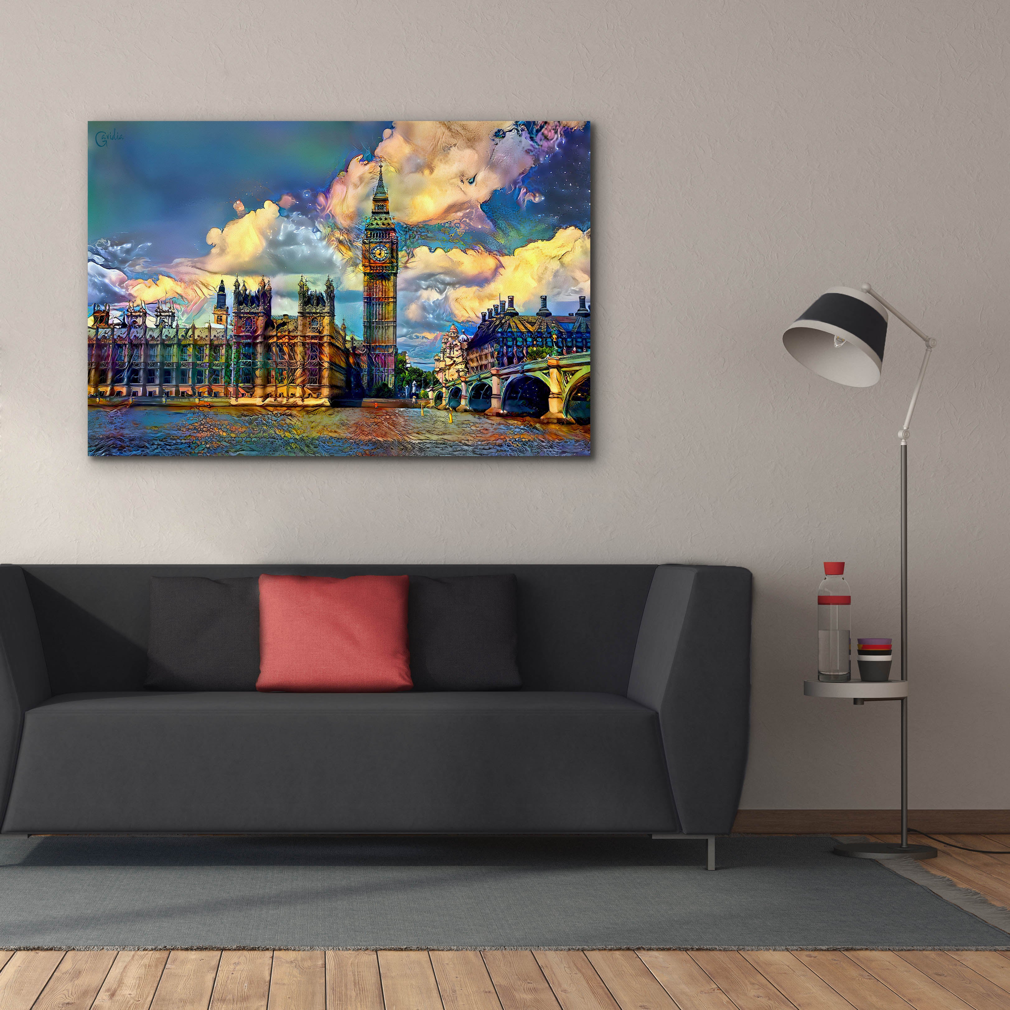 'London England Big Ben and Parliament' by Pedro Gavidia, Canvas Wall Art,60 x 40