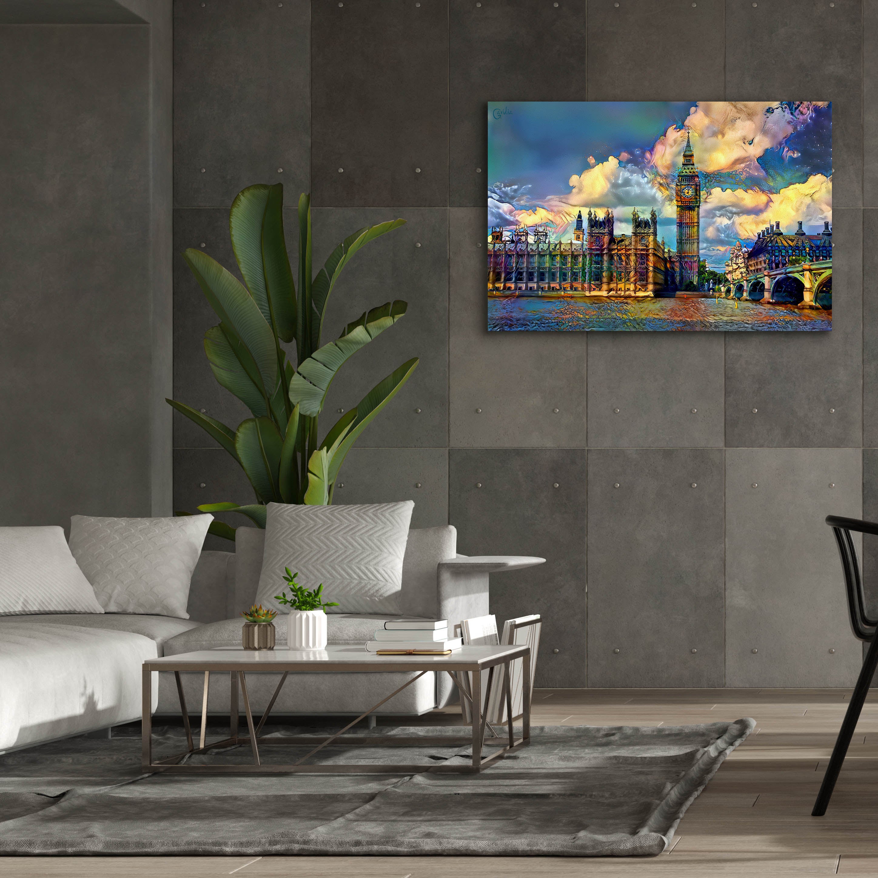 'London England Big Ben and Parliament' by Pedro Gavidia, Canvas Wall Art,60 x 40