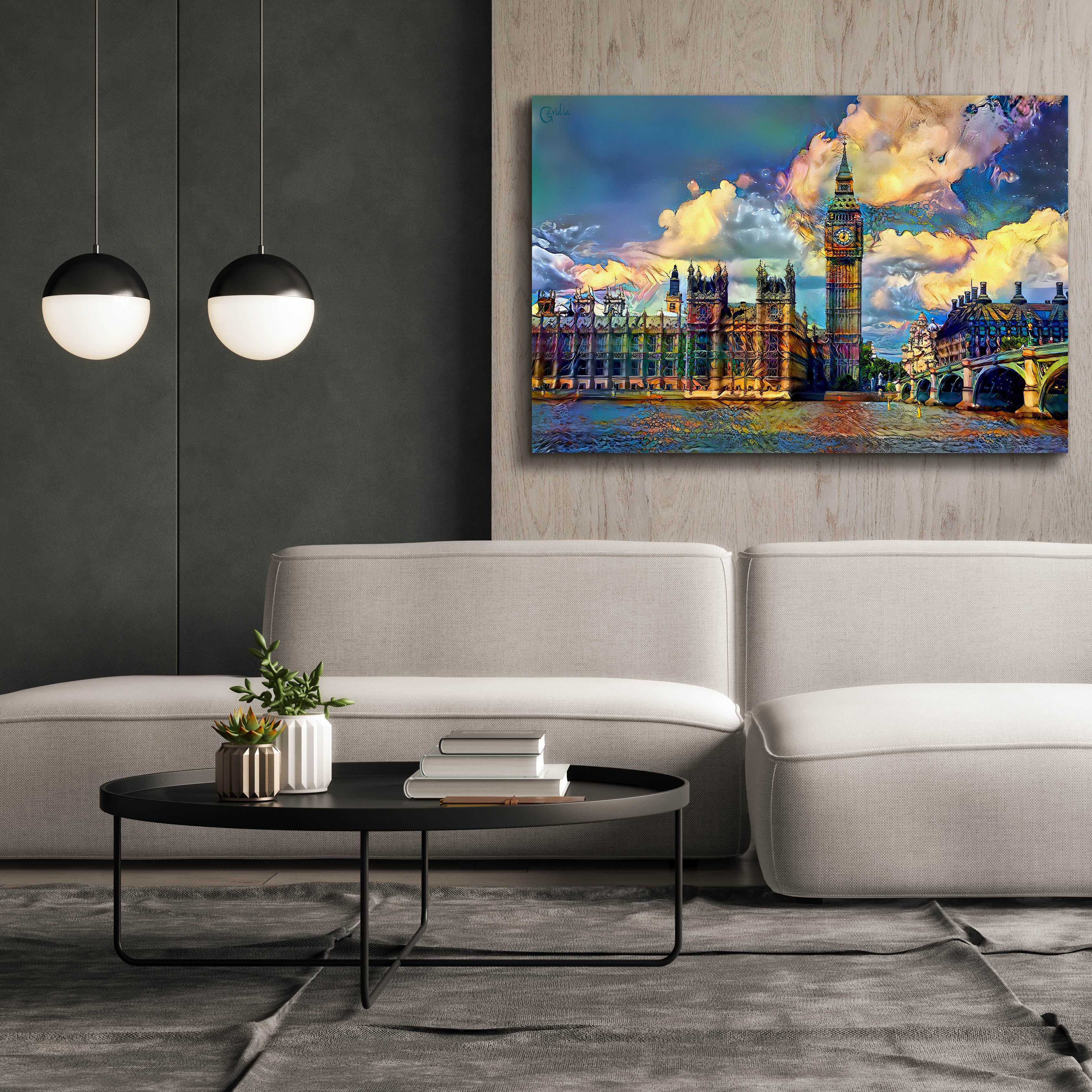 'London England Big Ben and Parliament' by Pedro Gavidia, Canvas Wall Art,60 x 40