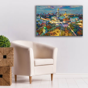 'Kyiv Ukraine City' by Pedro Gavidia, Canvas Wall Art,40 x 26