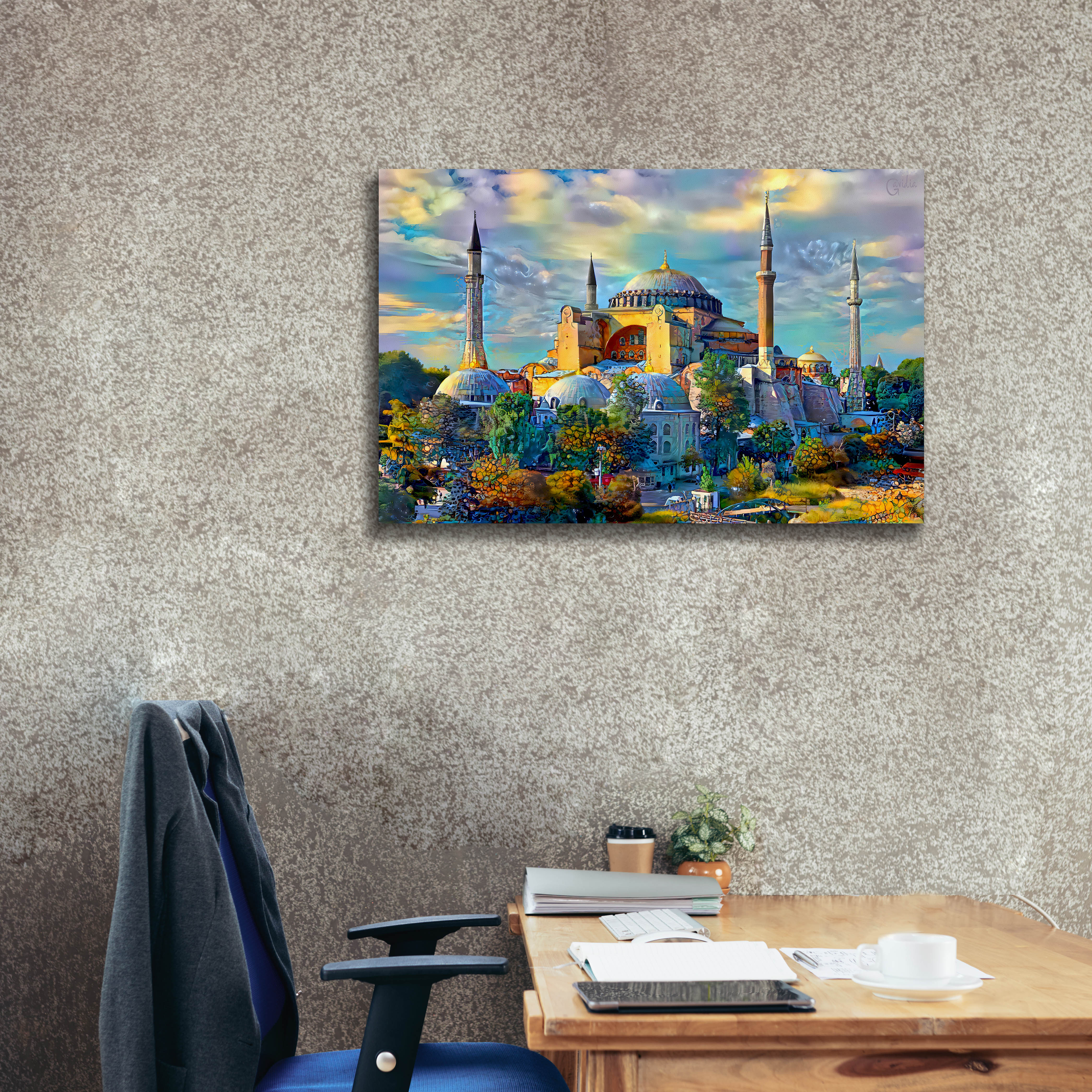 'Istanbul Turkey Hagia Sophia' by Pedro Gavidia, Canvas Wall Art,40 x 26
