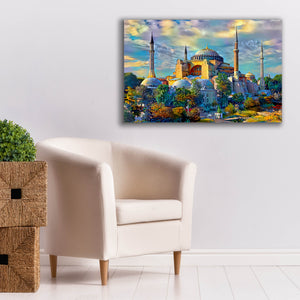 'Istanbul Turkey Hagia Sophia' by Pedro Gavidia, Canvas Wall Art,40 x 26