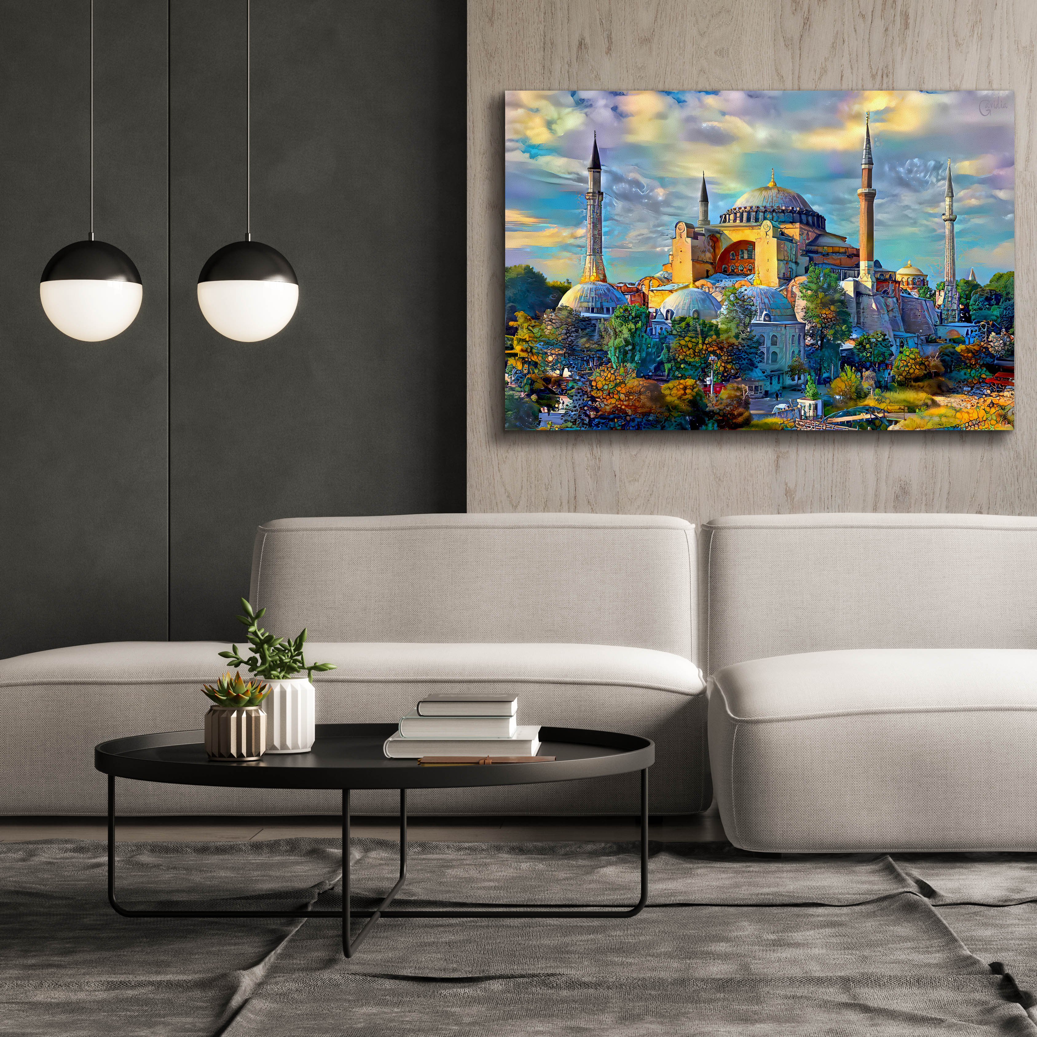 'Istanbul Turkey Hagia Sophia' by Pedro Gavidia, Canvas Wall Art,60 x 40