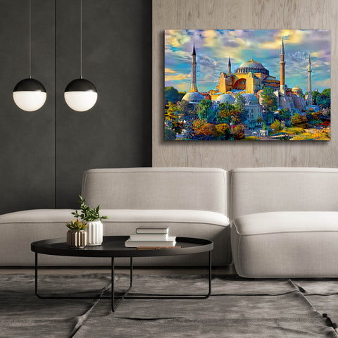 Image of 'Istanbul Turkey Hagia Sophia' by Pedro Gavidia, Canvas Wall Art,60 x 40